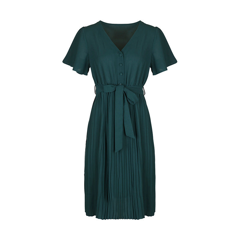 NGTG Elegant French Retro Midi Dress