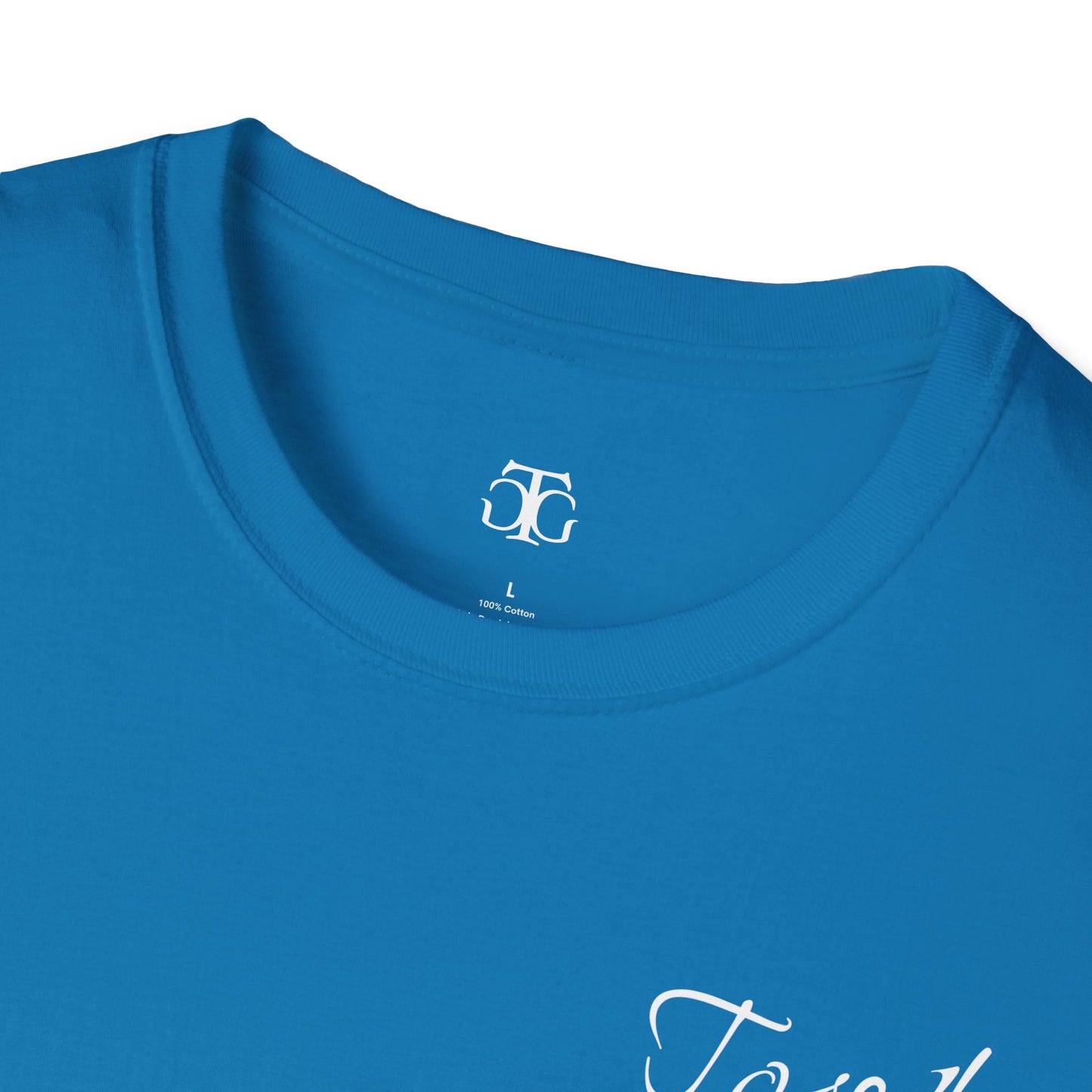 Farbenfrohes Valentinstag-T-Shirt für Paare mit KLEINEN Text „TOGETHER“