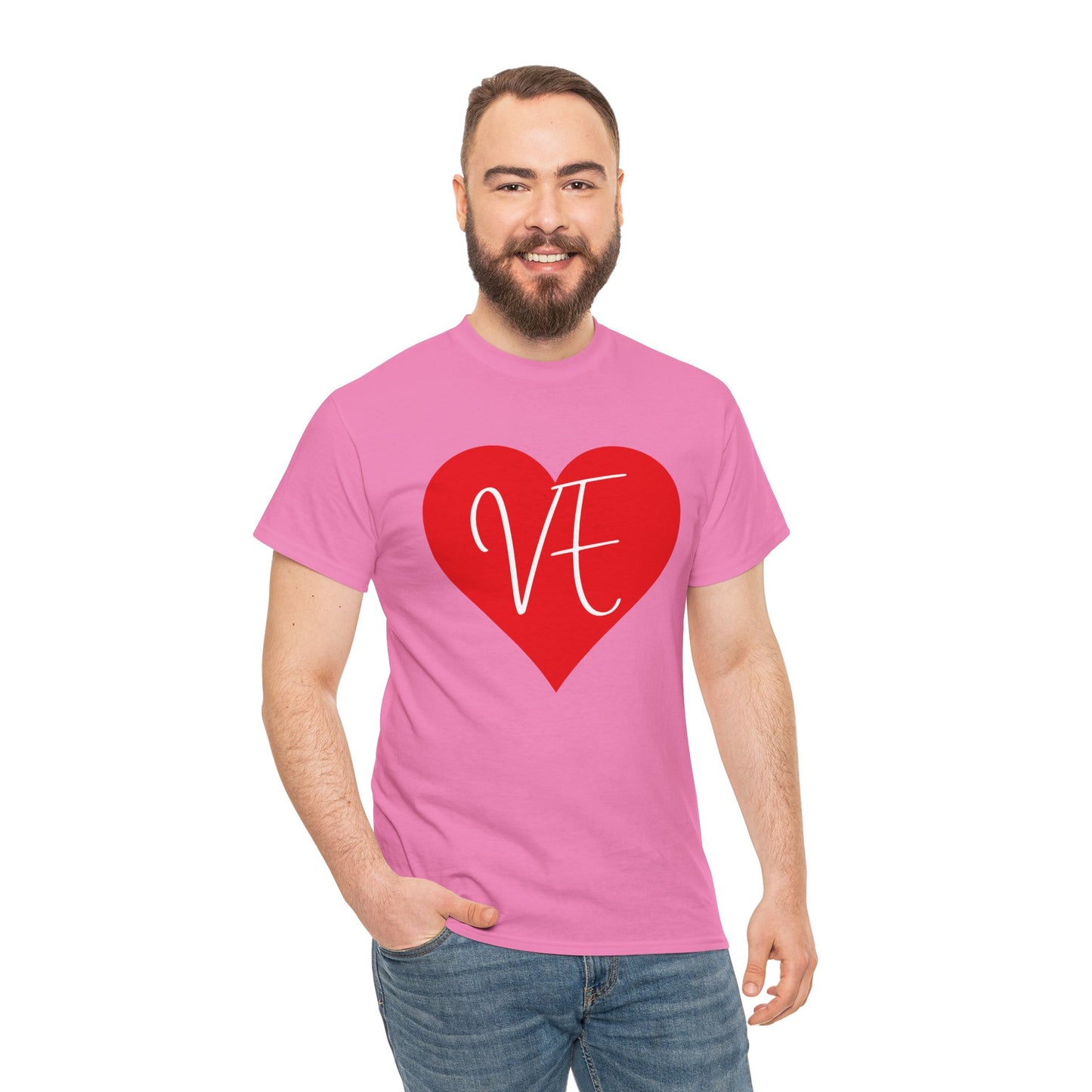 Valentinstag-Paar-T-Shirt „VE“