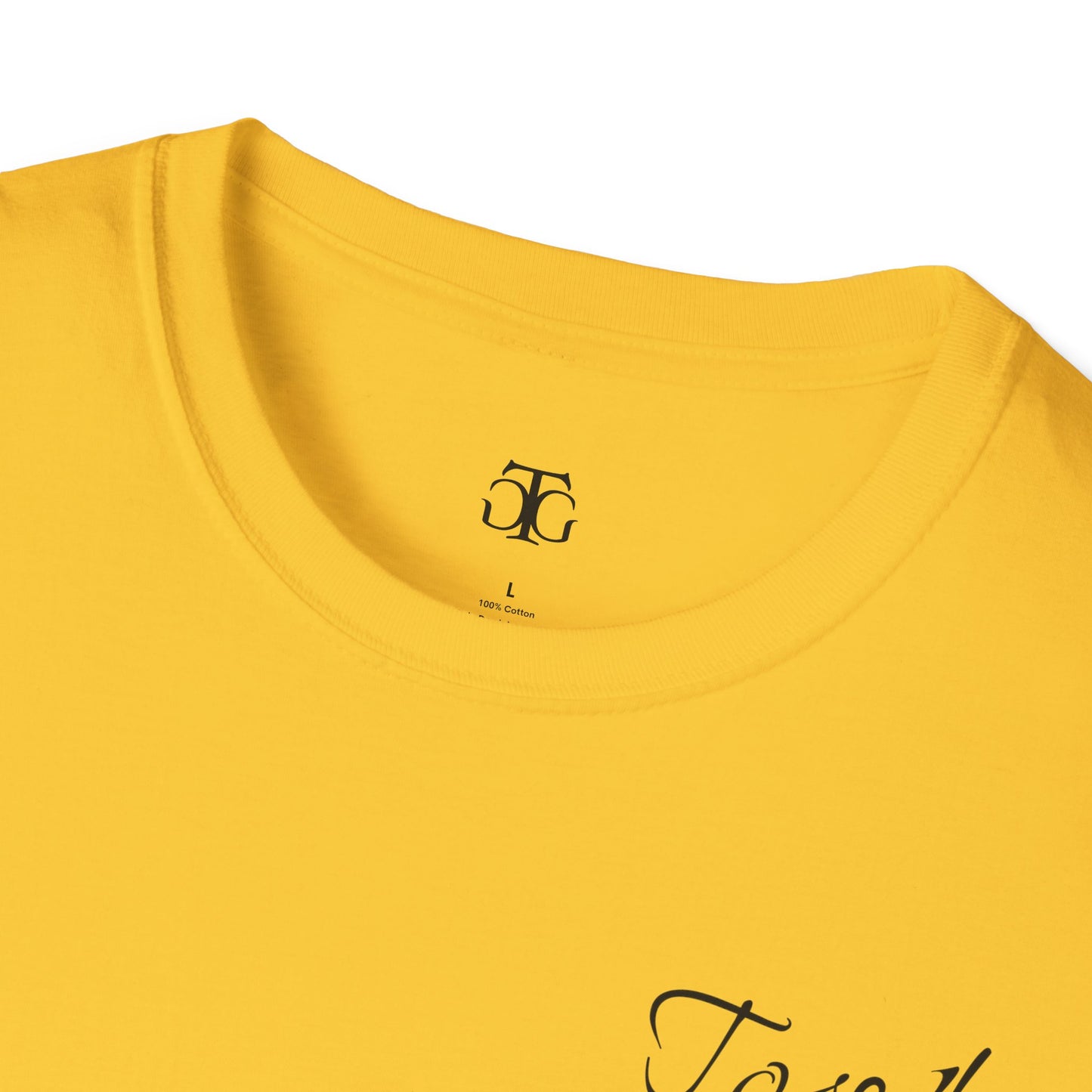 Farbenfrohes Valentinstag-T-Shirt für Paare mit KLEINEN Text „TOGETHER“
