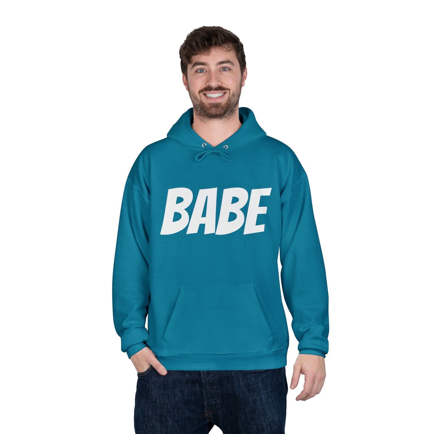 Unisex-Kapuzenpullover für Männer und Frauen – Perfekte Geschenkidee, Hoodie mit BABE-Textaufdruck