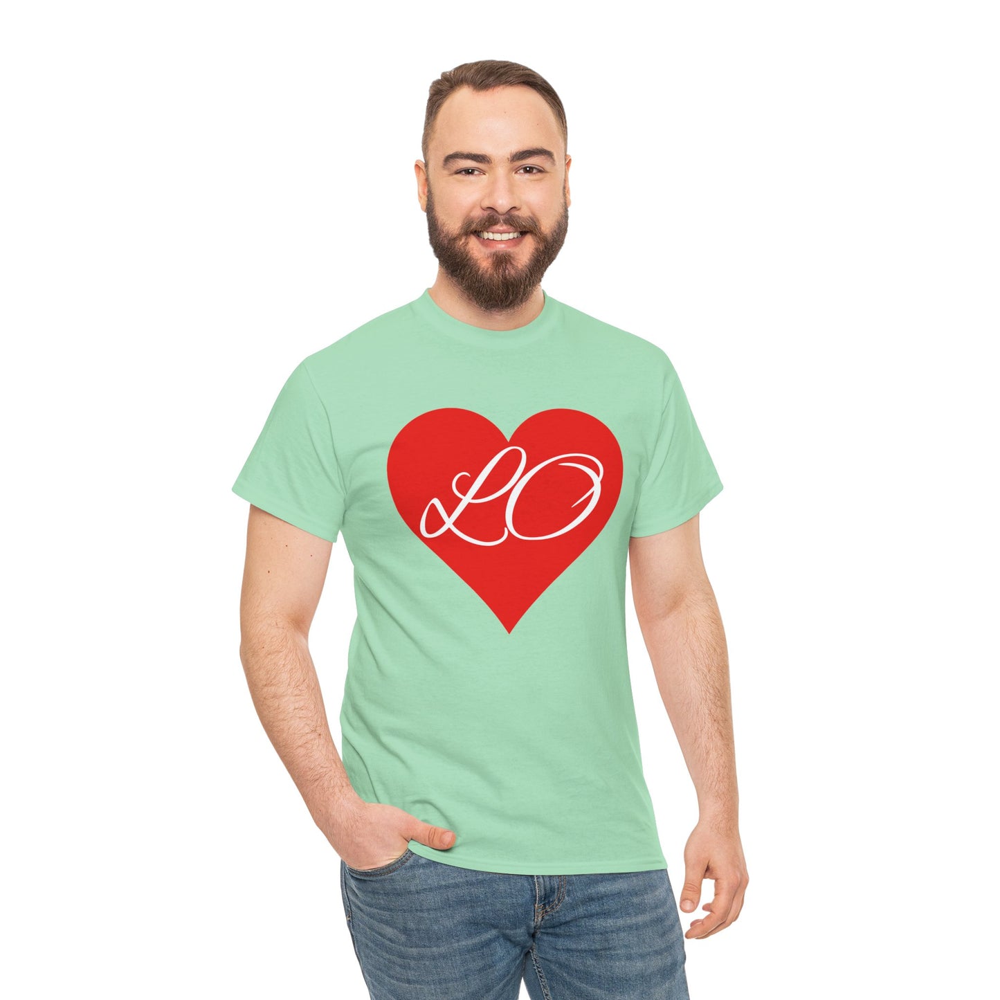 Valentinstag-Paar-T-Shirt „LO“
