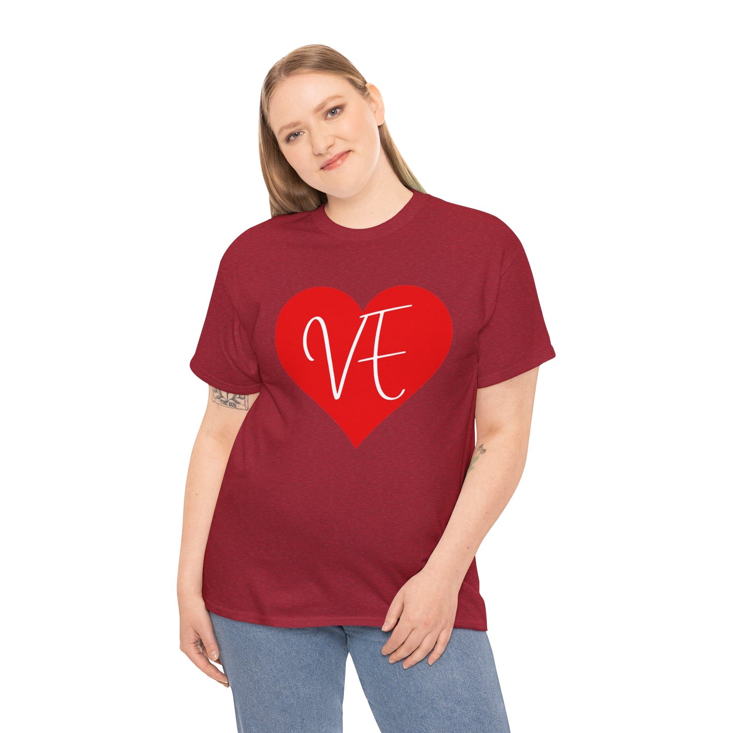Valentinstag-Paar-T-Shirt „VE“