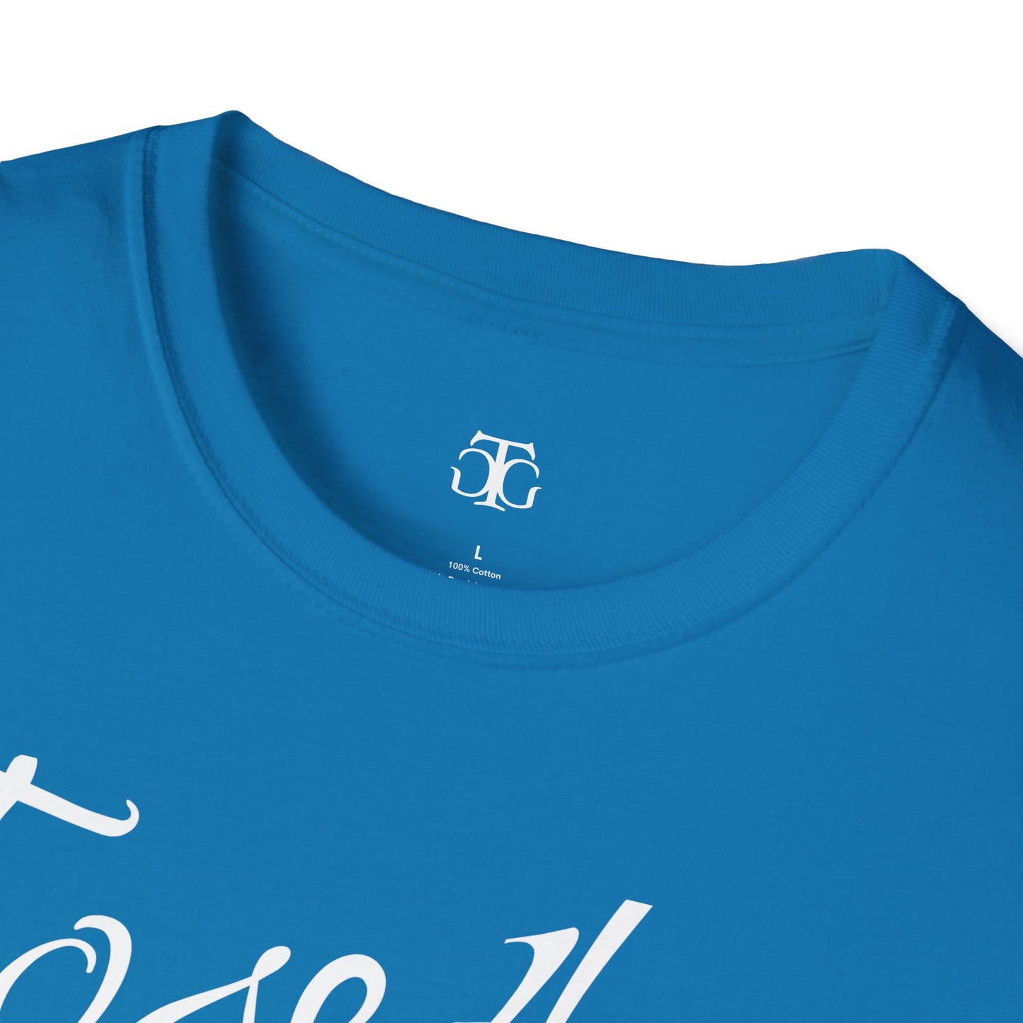 Farbenfrohes Valentinstag-T-Shirt für Paare mit großem Text „TOGETHER“