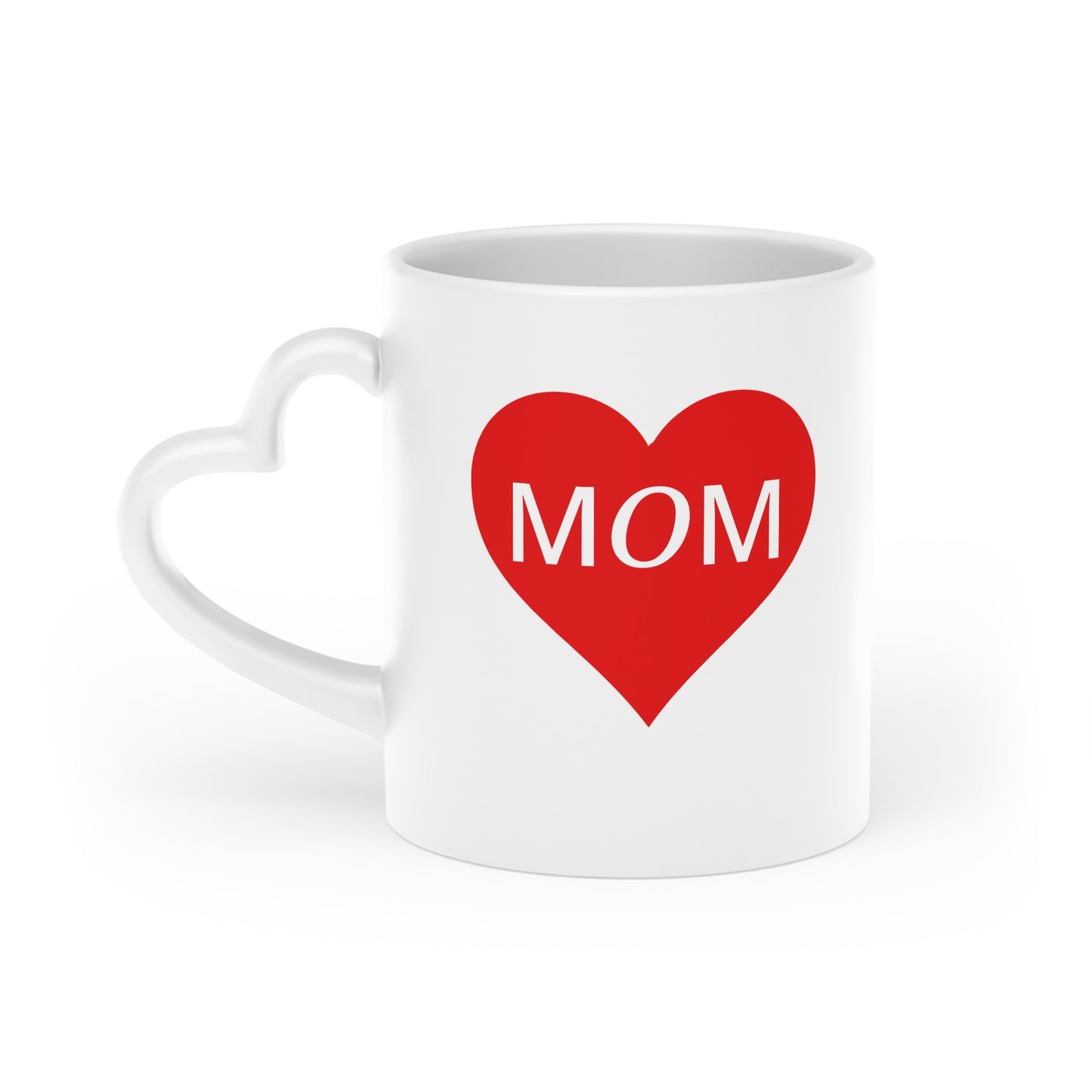 I Love My Mom Mug, Heart-Shaped Mother's Day Mug, Extra Special Mug for Mom