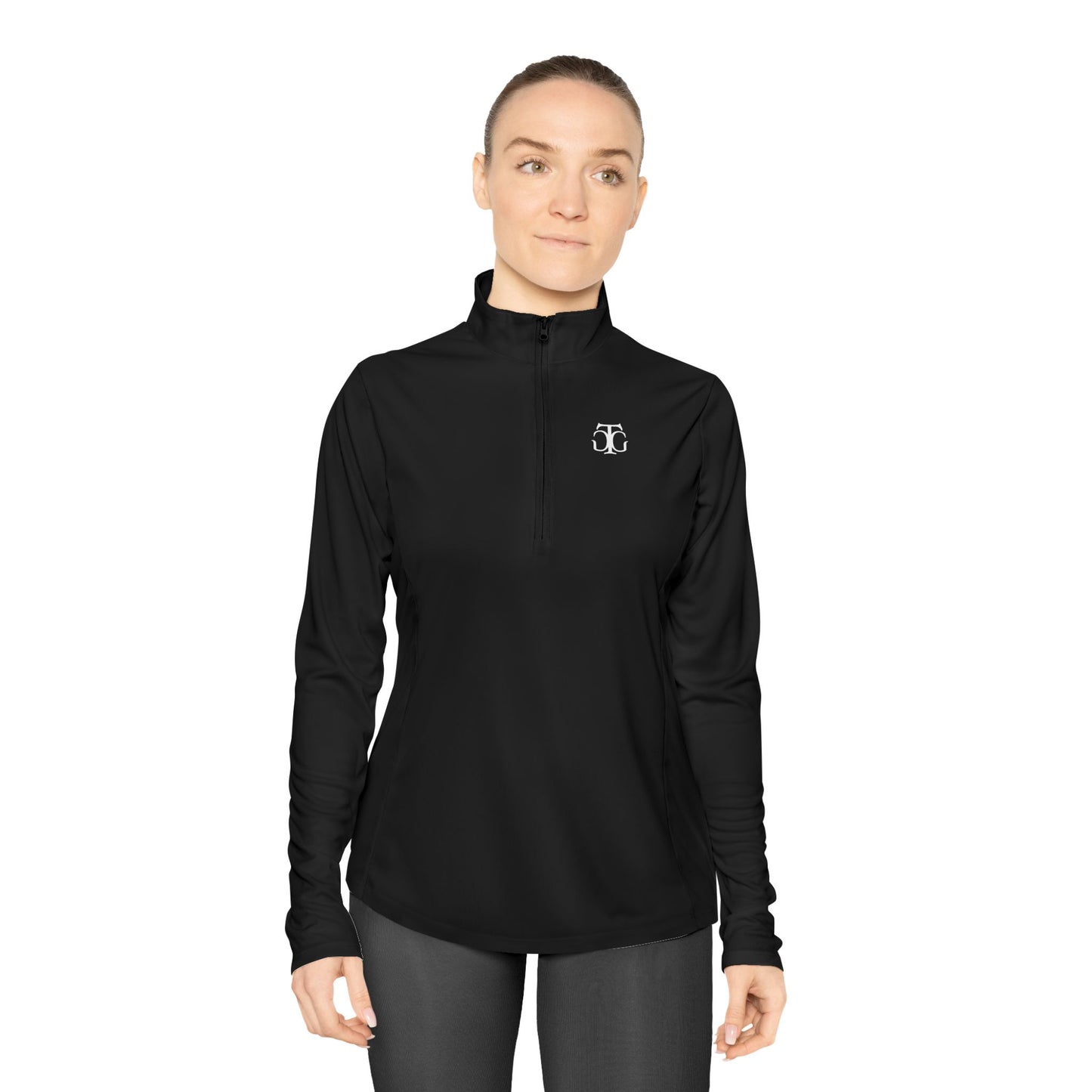 Sportpullover für Damen, Damen-Pullover mit Viertelreißverschluss, Pullover mit Reißverschluss