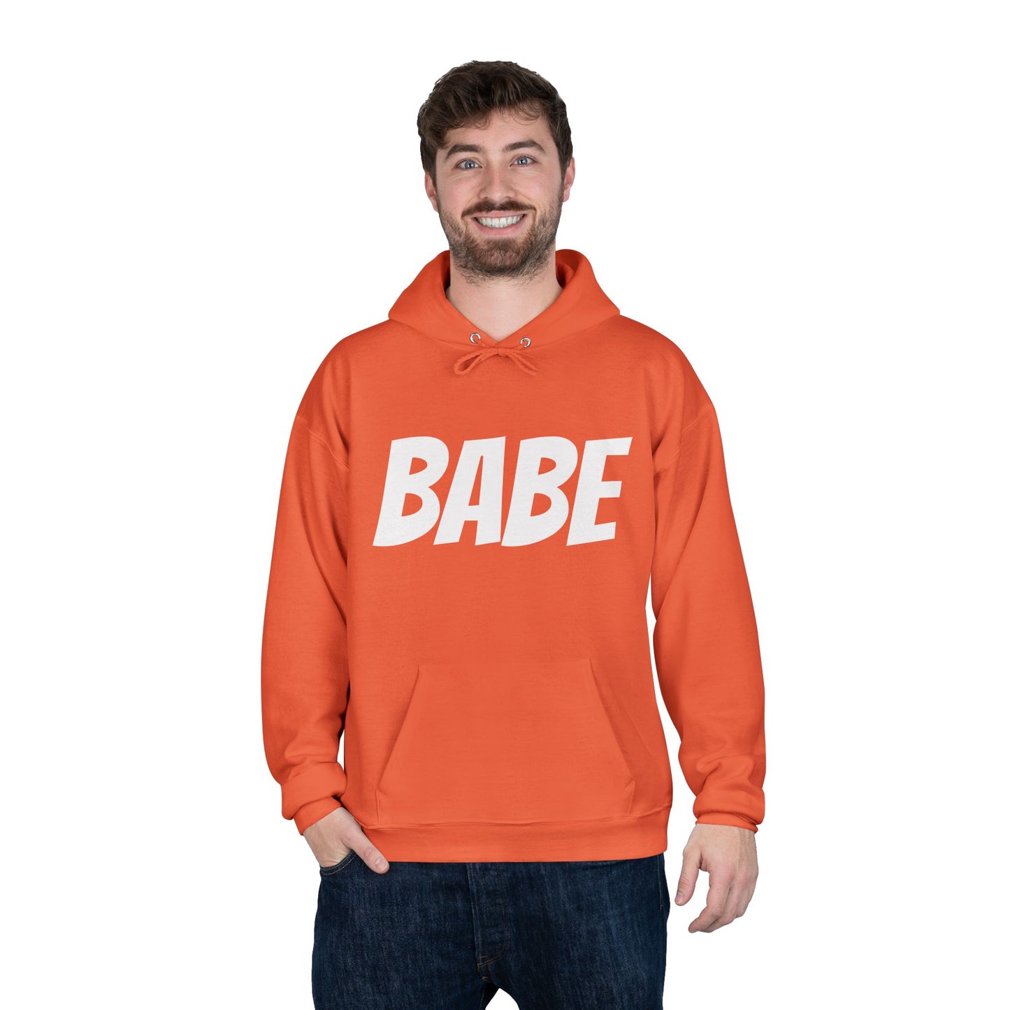 Unisex-Kapuzenpullover für Männer und Frauen – Perfekte Geschenkidee, Hoodie mit BABE-Textaufdruck