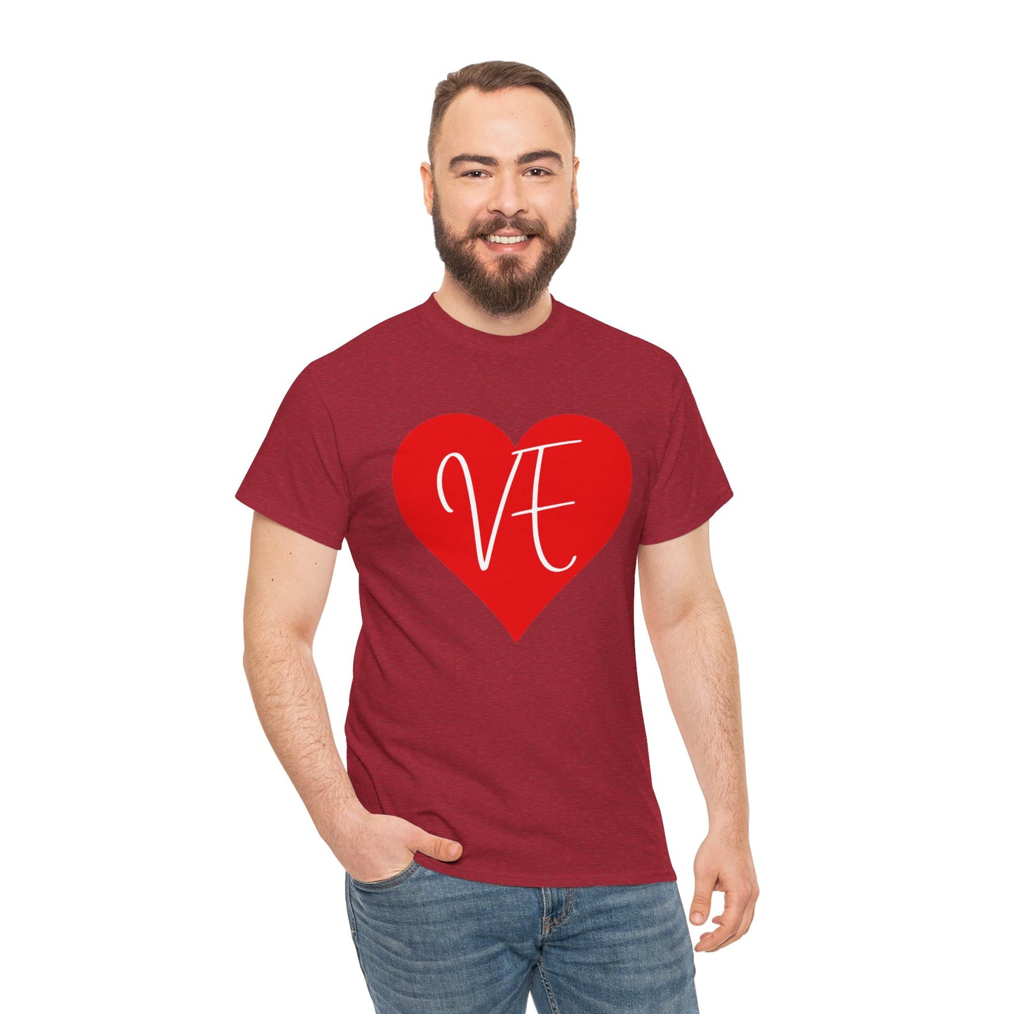 Valentinstag-Paar-T-Shirt „VE“
