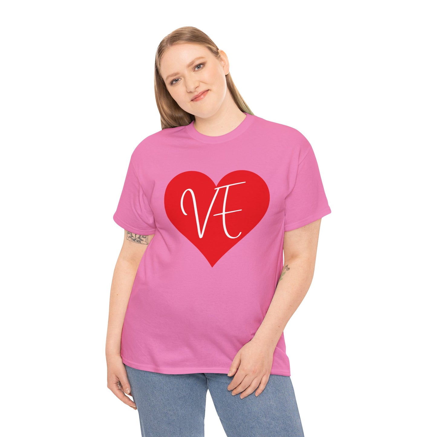 Valentinstag-Paar-T-Shirt „VE“