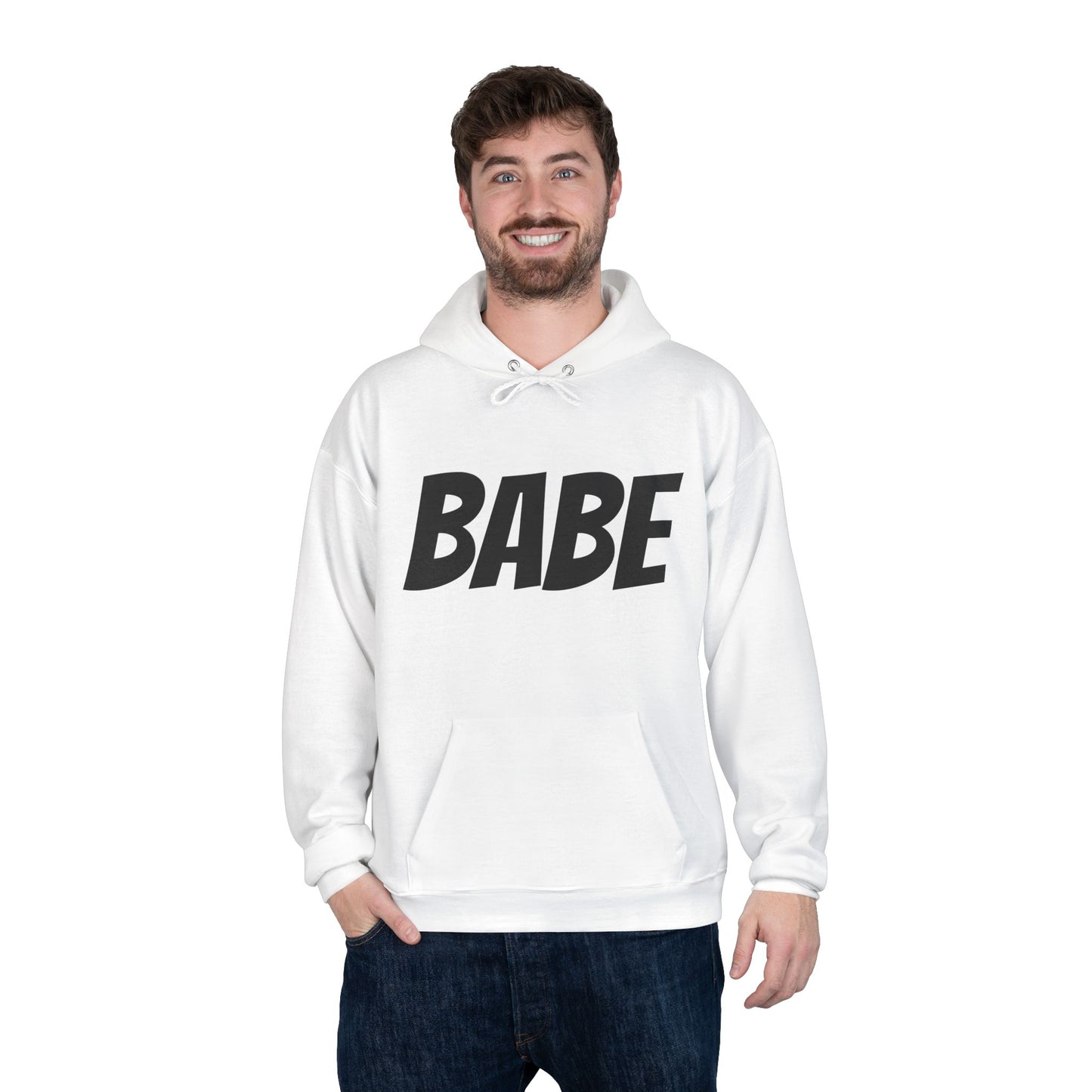Unisex-Kapuzenpullover für Männer und Frauen – Perfekte Geschenkidee, Hoodie mit BABE-Textaufdruck