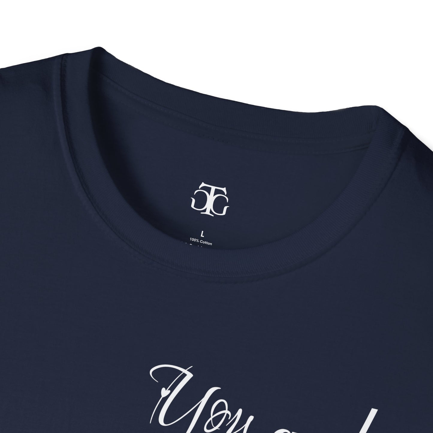 Farbenfrohes Valentinstag-T-Shirt für Paare mit KLEINEN Text „DU UND ICH“