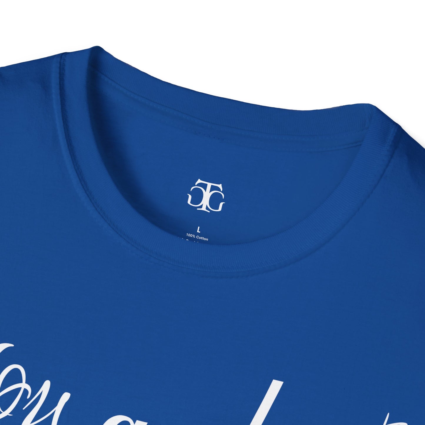 Farbenfrohes Valentinstag-T-Shirt für Paare mit einem GROSSEN Text „DU UND ICH“