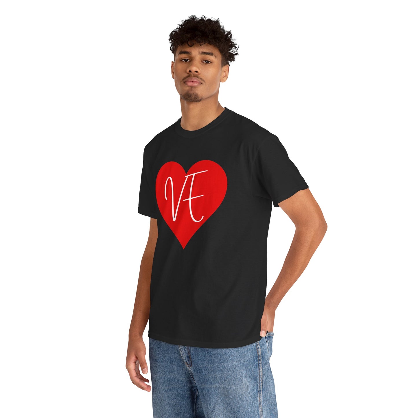 Valentinstag-Paar-T-Shirt „VE“