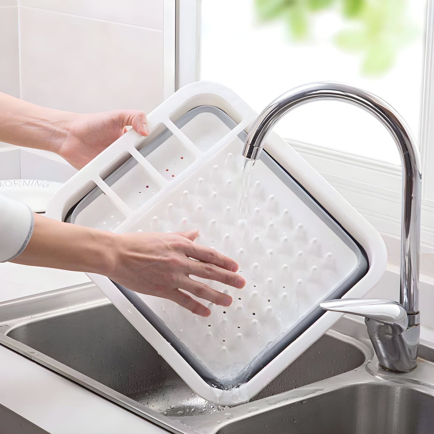 NGTG Progressive Foldable Dish Organizer, Collapsible Dish Drying Rack Ideal for Small Spaces or Outdoor Use