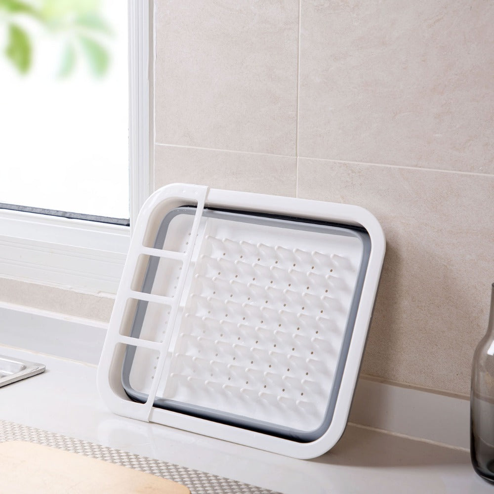 NGTG Progressive Foldable Dish Organizer, Collapsible Dish Drying Rack Ideal for Small Spaces or Outdoor Use