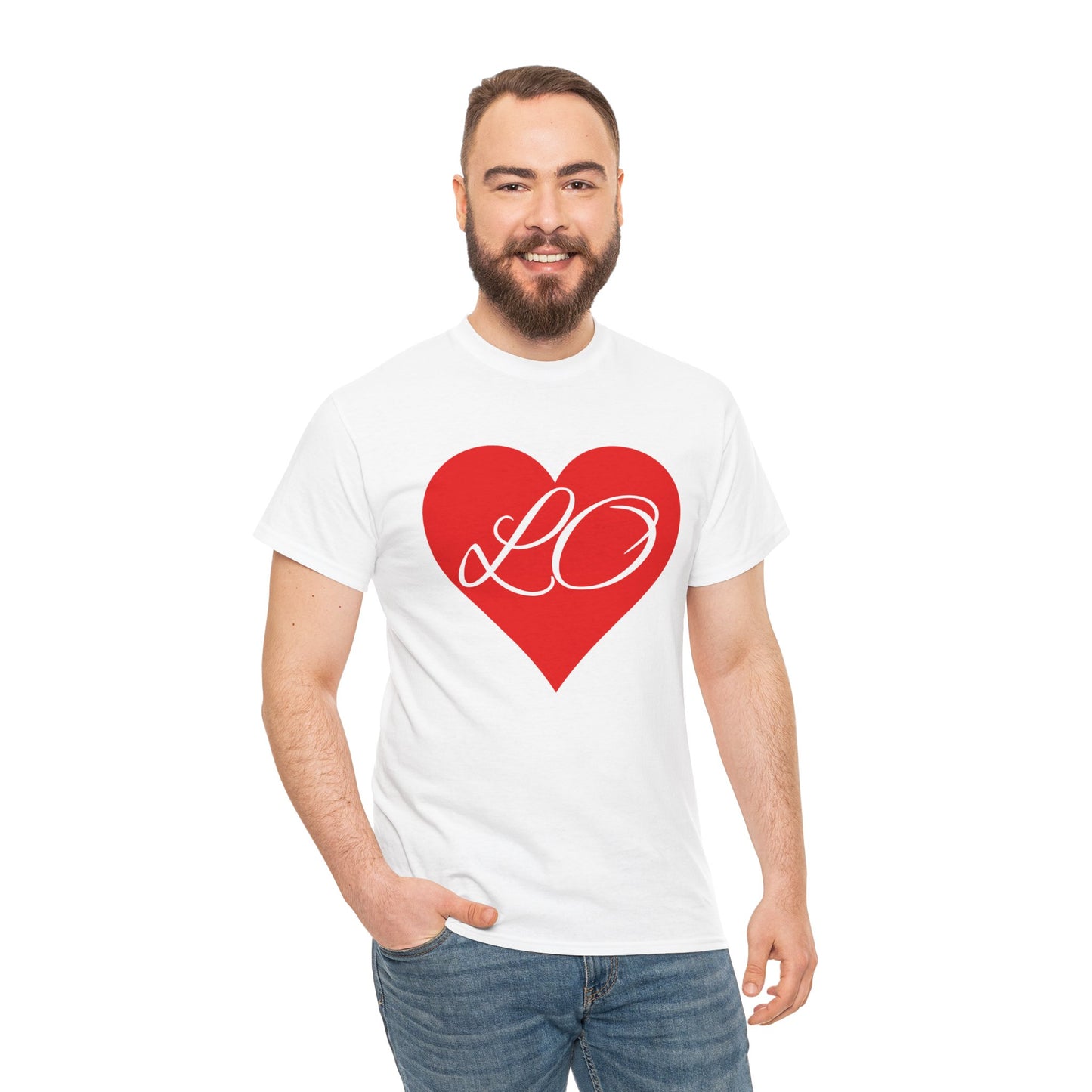 Valentinstag-Paar-T-Shirt „LO“