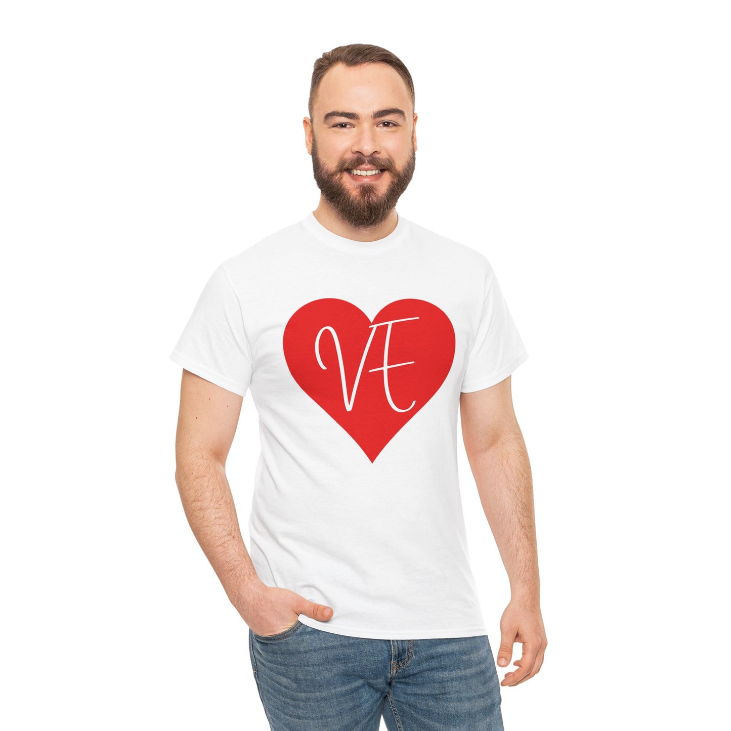 Valentinstag-Paar-T-Shirt „VE“