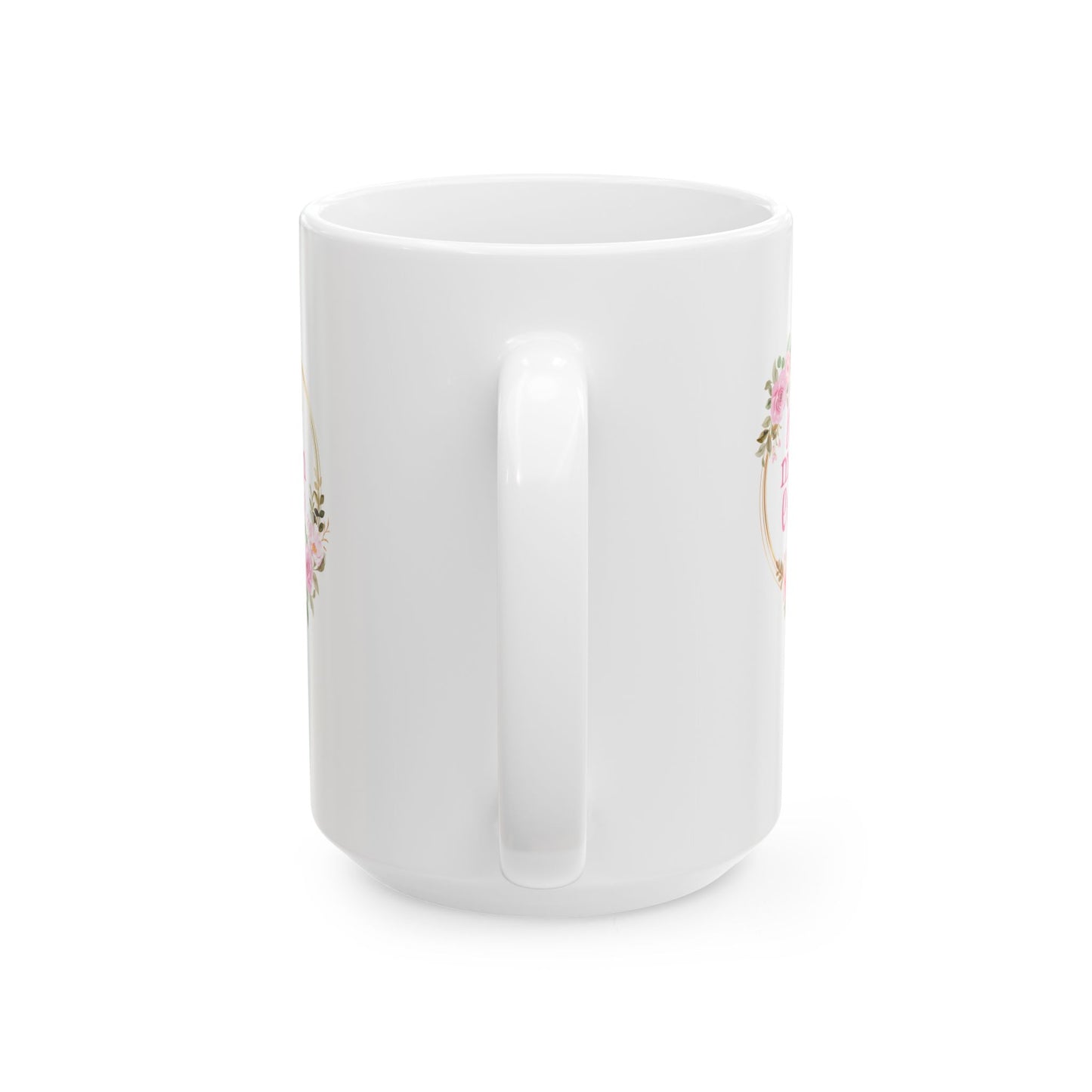 Floral Mug for Mom, Best Mom Ever White Mug