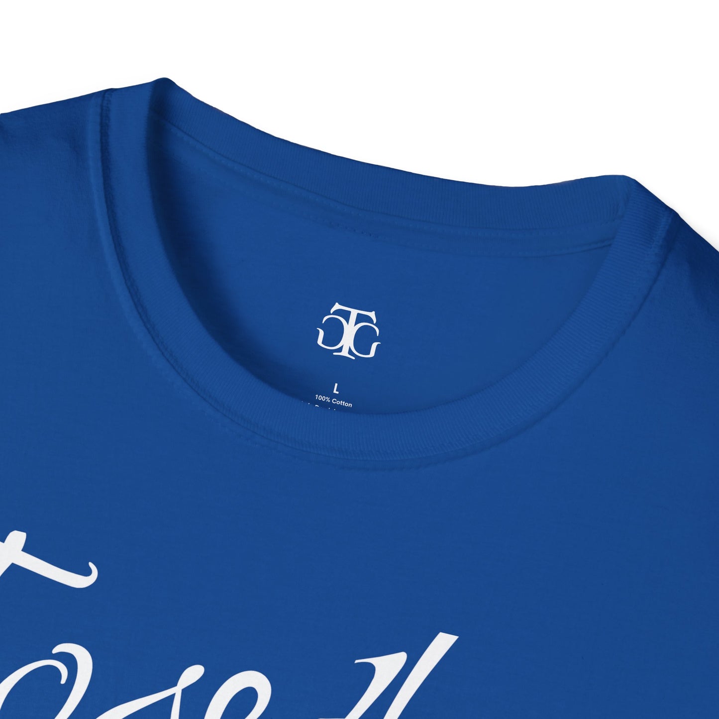 Farbenfrohes Valentinstag-T-Shirt für Paare mit großem Text „TOGETHER“