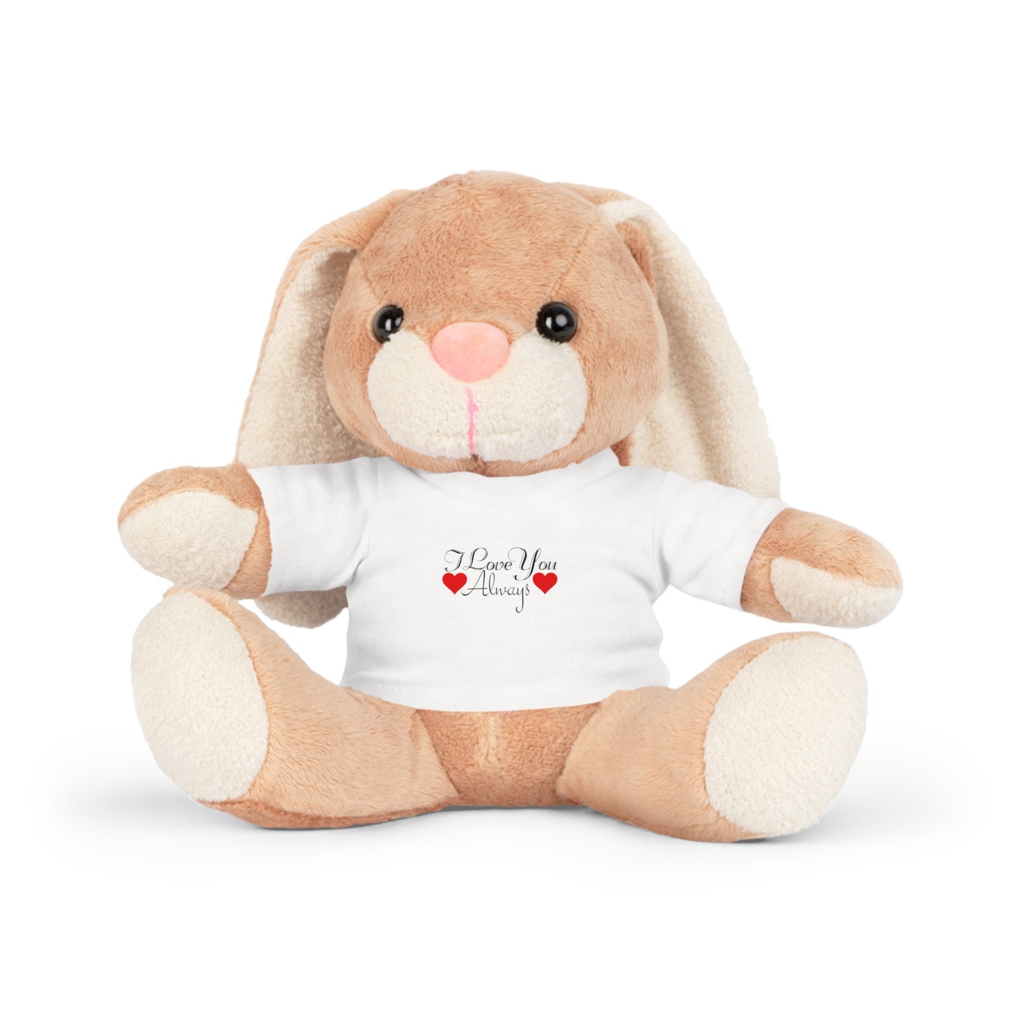 Plüschtier mit „I Love You Always“-T-Shirt zum Valentinstag