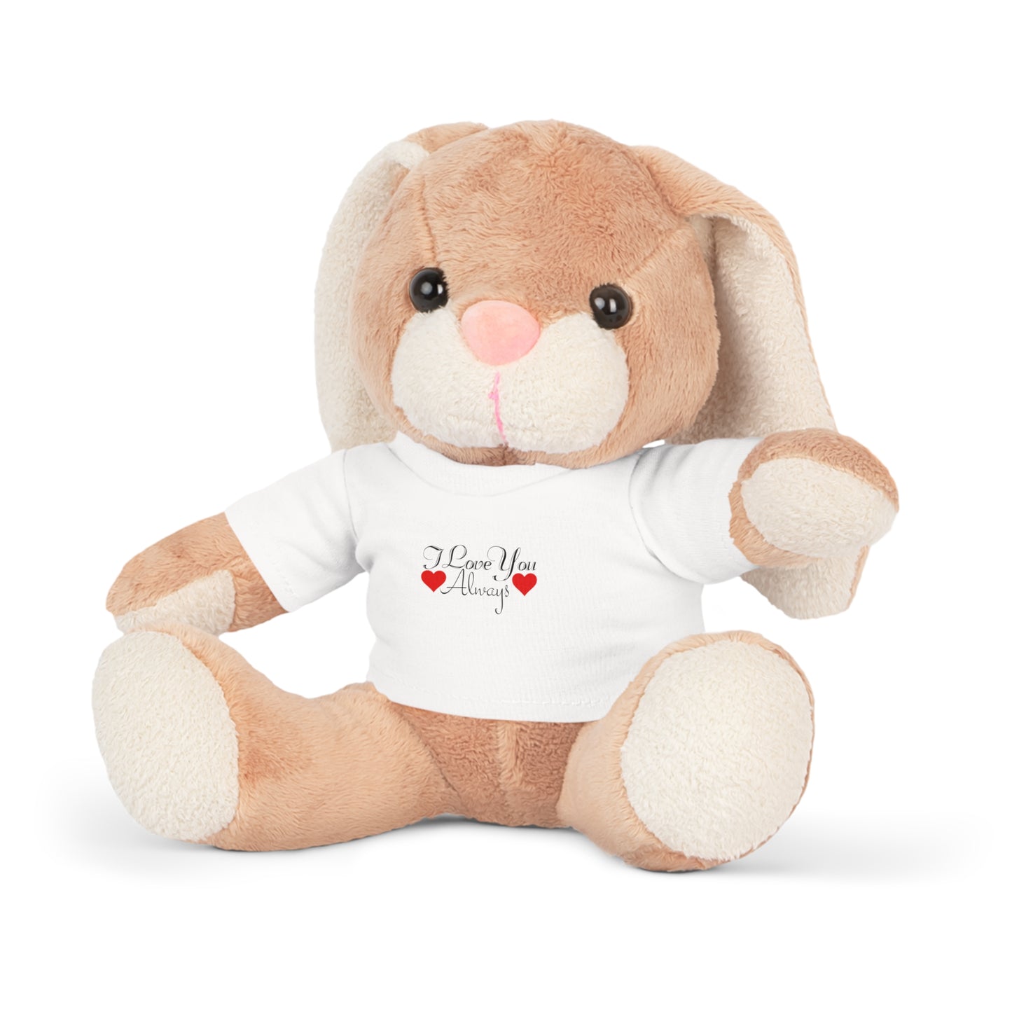 Plüschtier mit „I Love You Always“-T-Shirt zum Valentinstag
