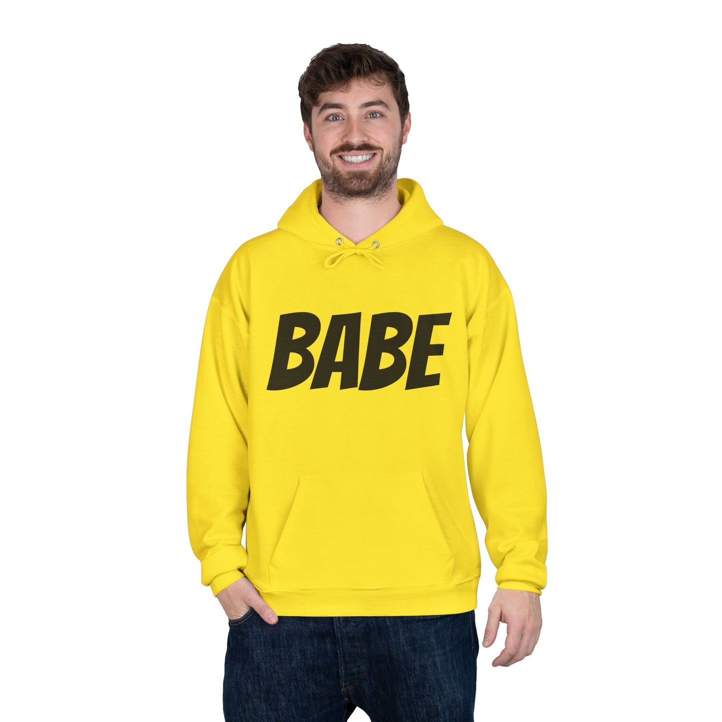 Unisex-Kapuzenpullover für Männer und Frauen – Perfekte Geschenkidee, Hoodie mit BABE-Textaufdruck