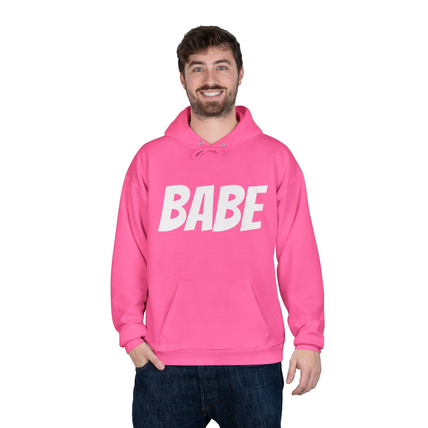 Unisex-Kapuzenpullover für Männer und Frauen – Perfekte Geschenkidee, Hoodie mit BABE-Textaufdruck