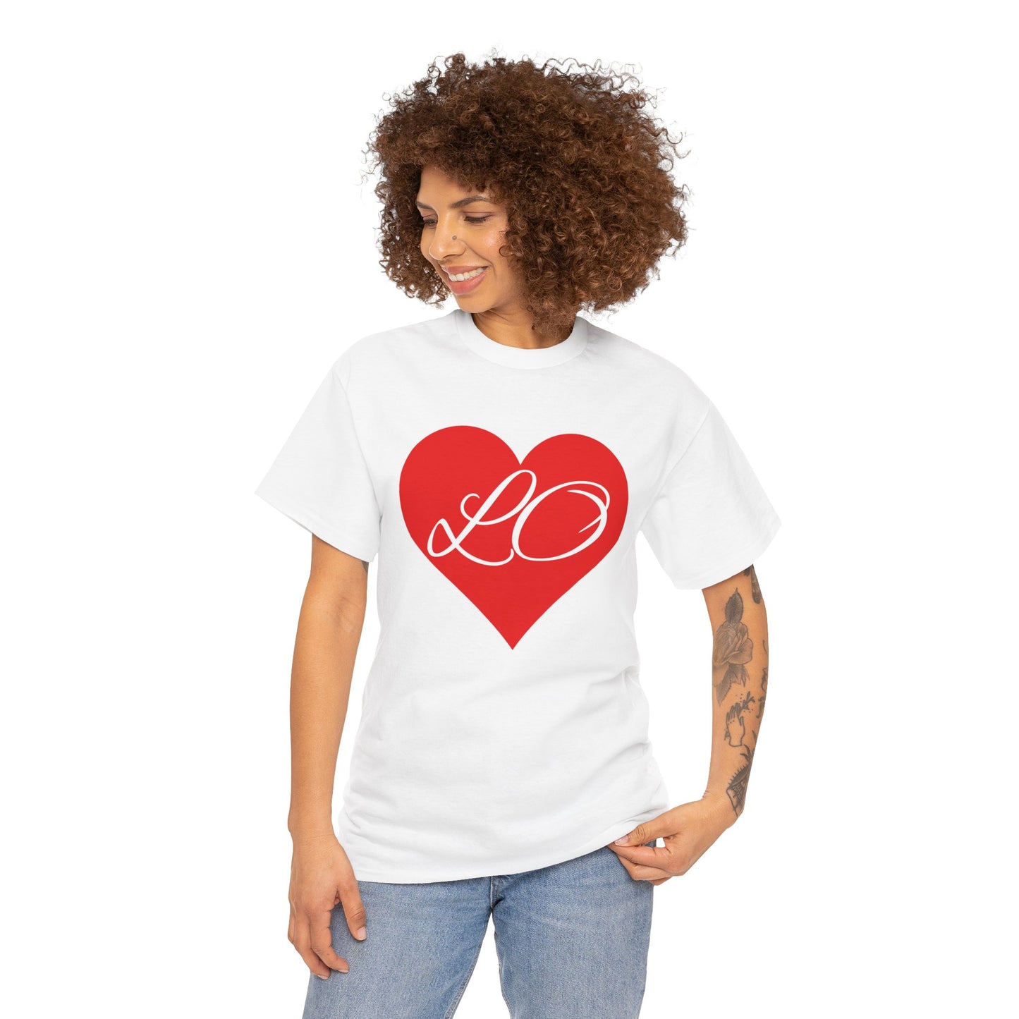 Valentinstag-Paar-T-Shirt „LO“