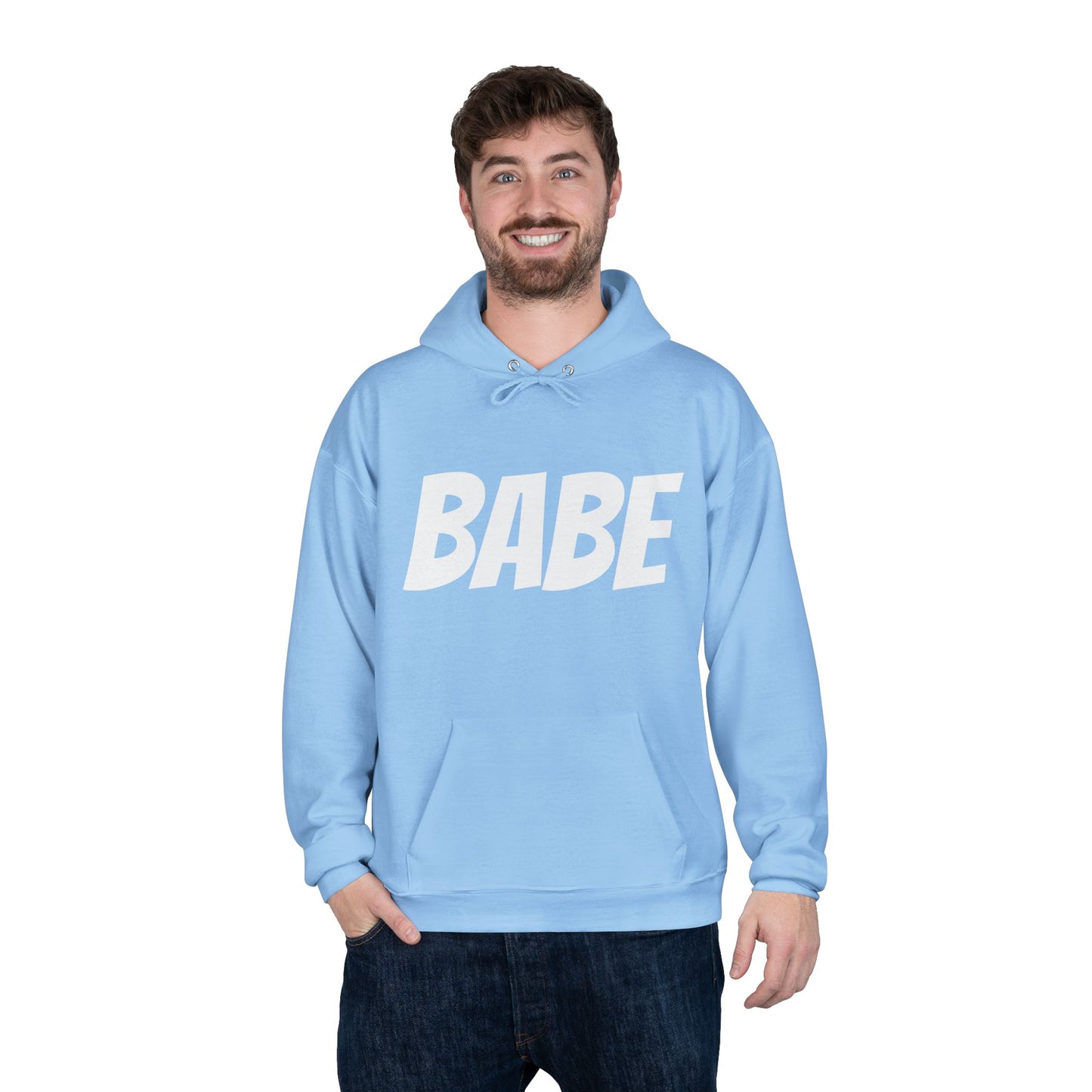 Unisex-Kapuzenpullover für Männer und Frauen – Perfekte Geschenkidee, Hoodie mit BABE-Textaufdruck