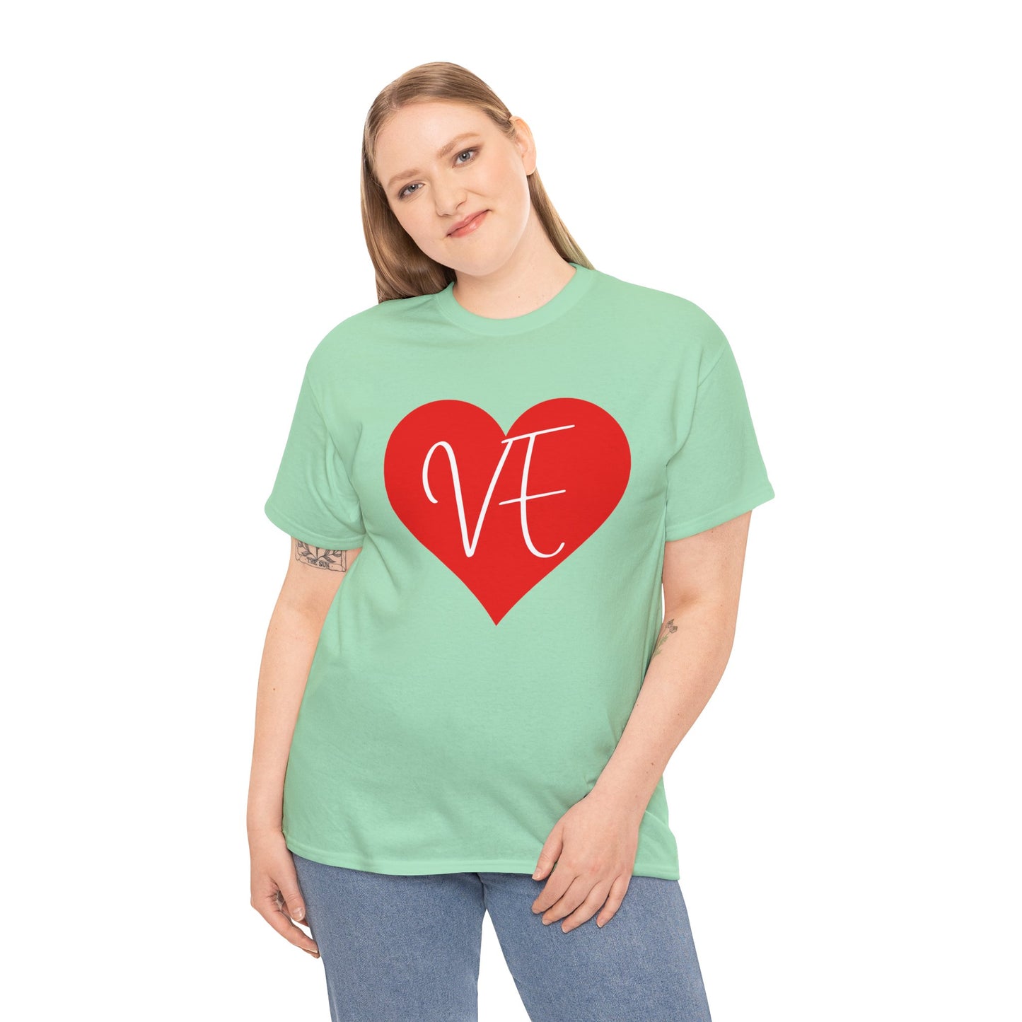 Valentinstag-Paar-T-Shirt „VE“