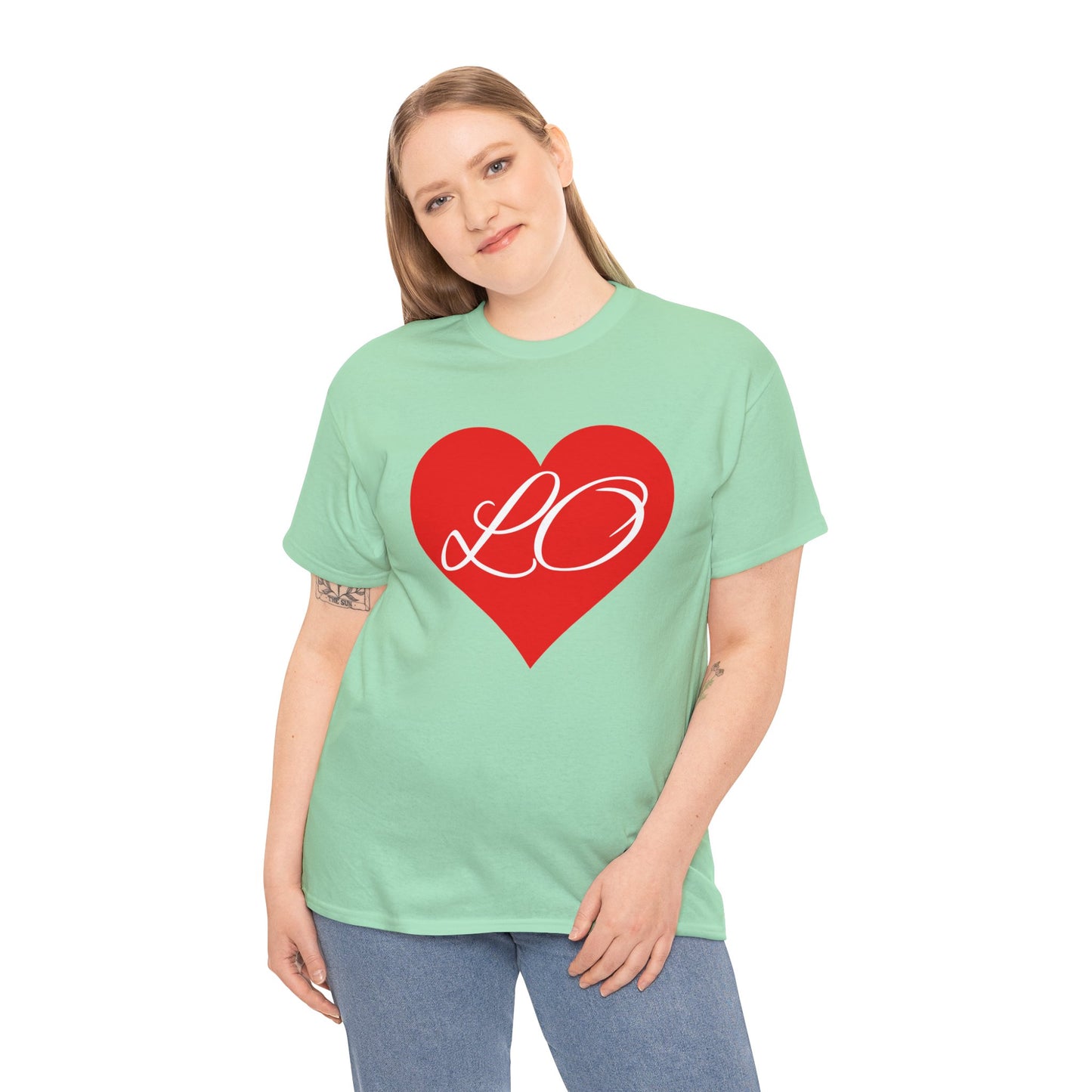 Valentinstag-Paar-T-Shirt „LO“