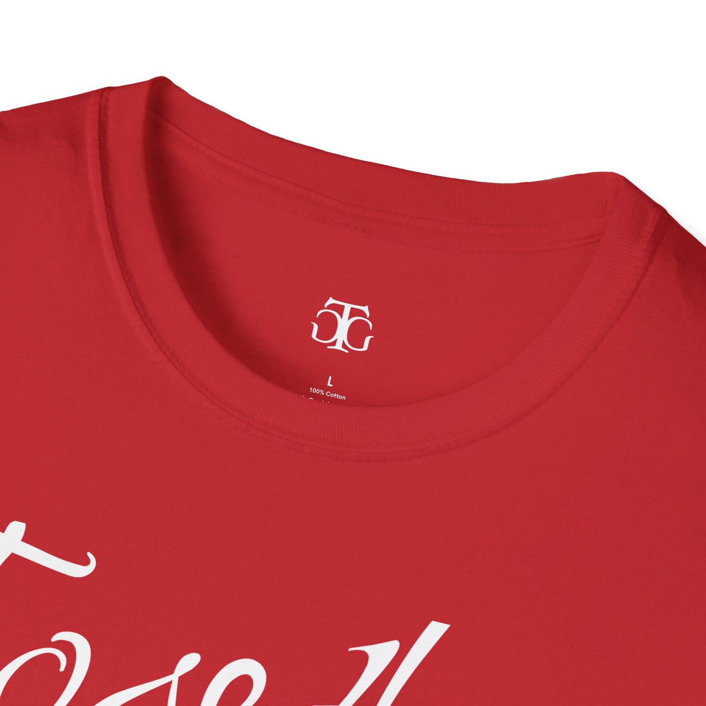 Farbenfrohes Valentinstag-T-Shirt für Paare mit großem Text „TOGETHER“