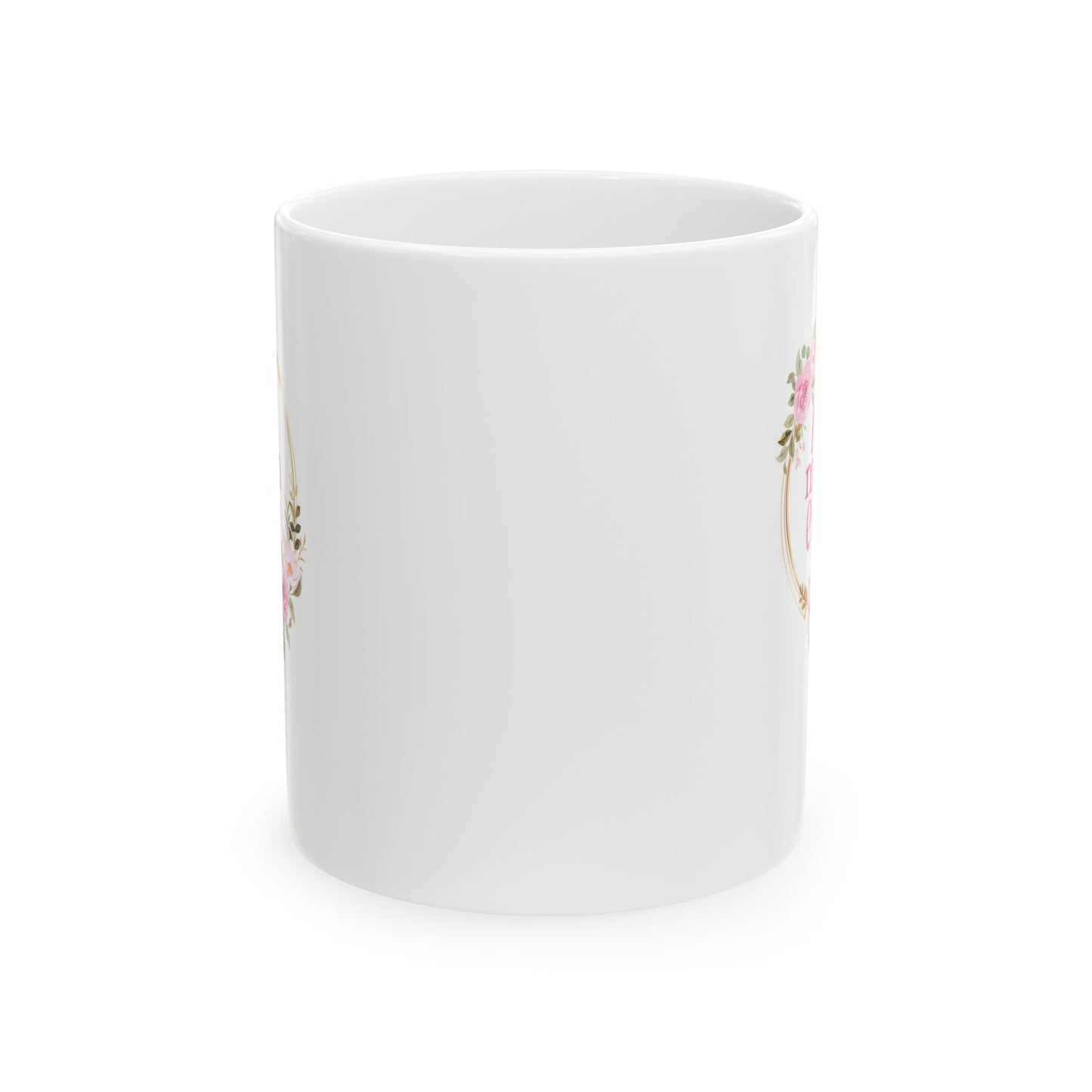 Floral Mug for Mom, Best Mom Ever White Mug