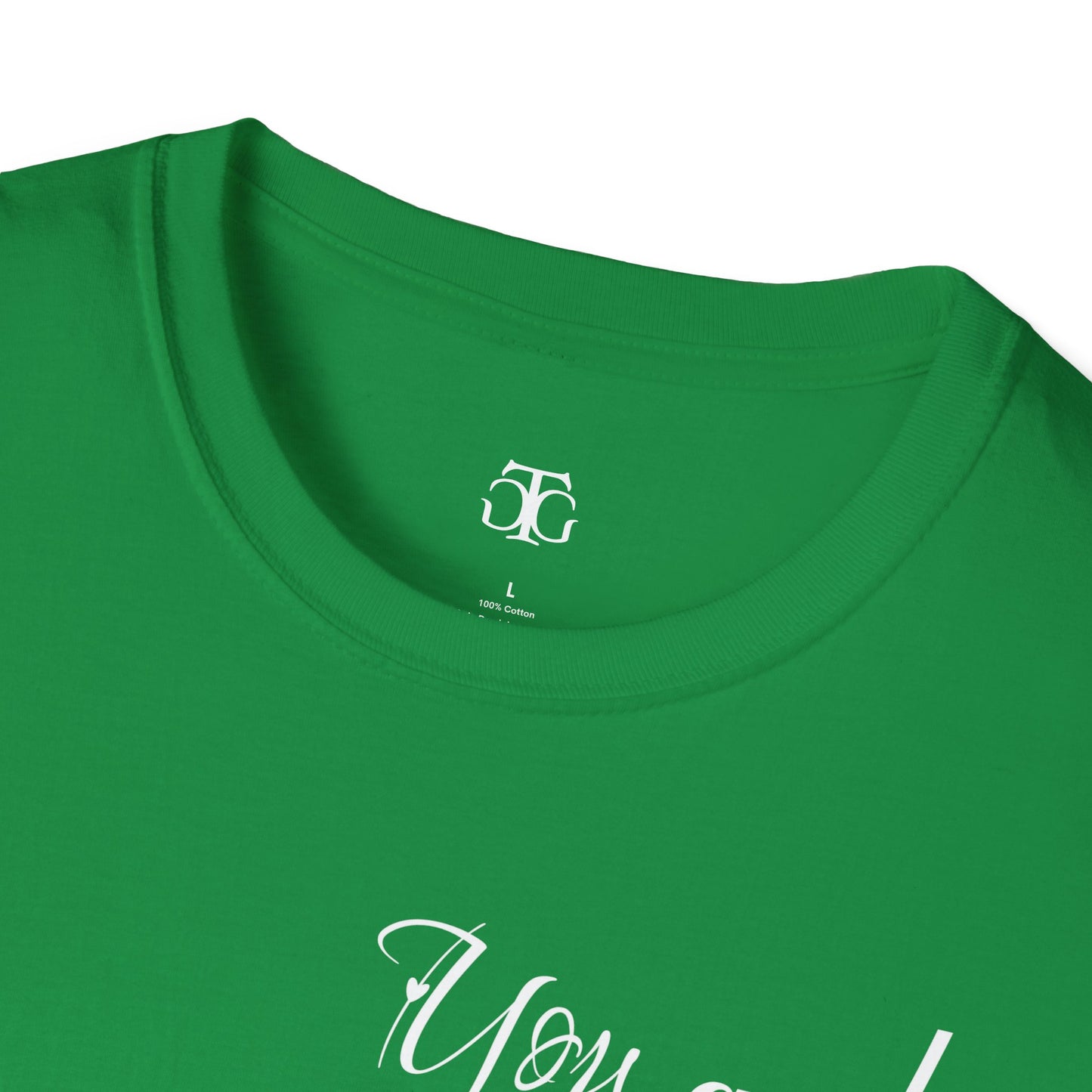 Farbenfrohes Valentinstag-T-Shirt für Paare mit KLEINEN Text „DU UND ICH“