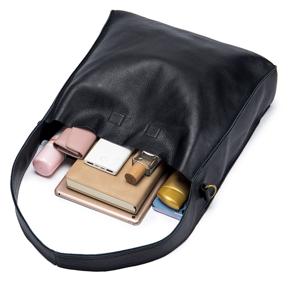 NGTG PARIS Iconic Genuine Leather Large Capacity Tote Bag