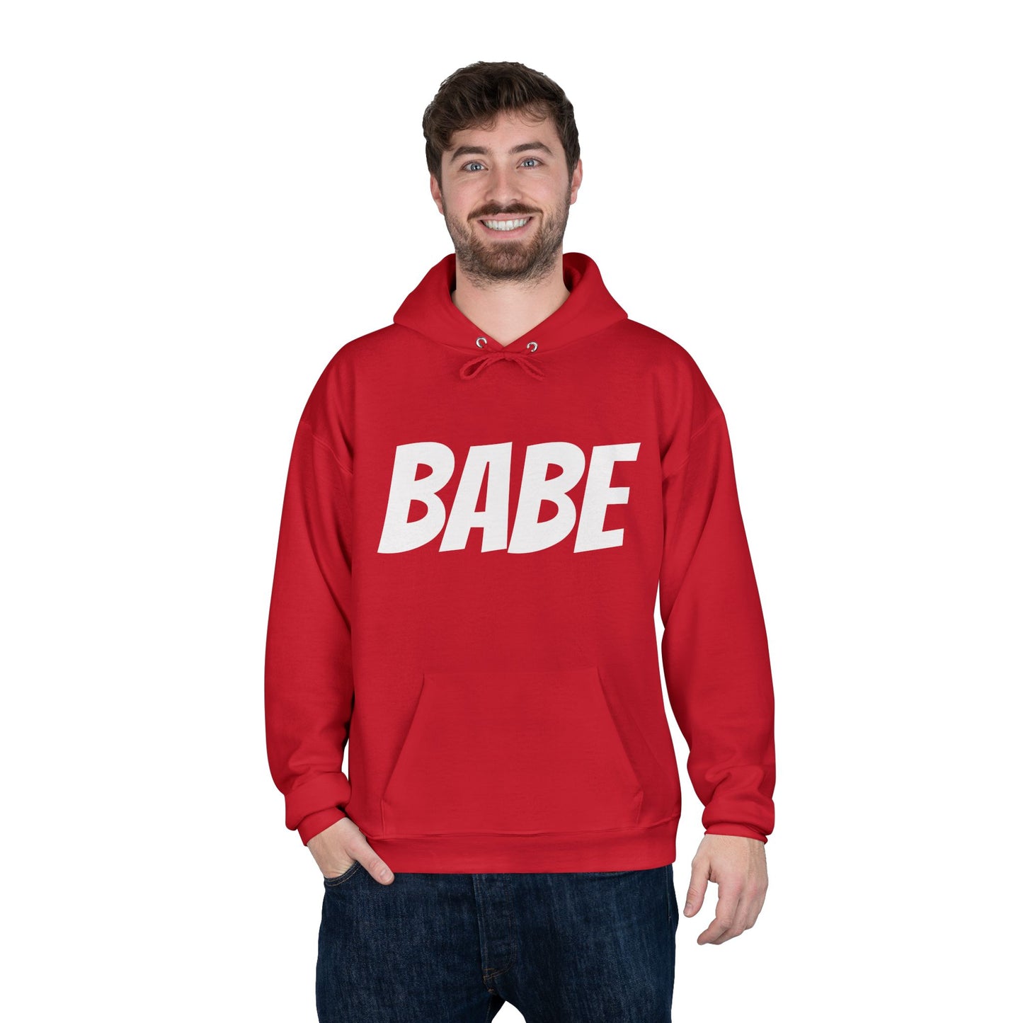 Unisex-Kapuzenpullover für Männer und Frauen – Perfekte Geschenkidee, Hoodie mit BABE-Textaufdruck