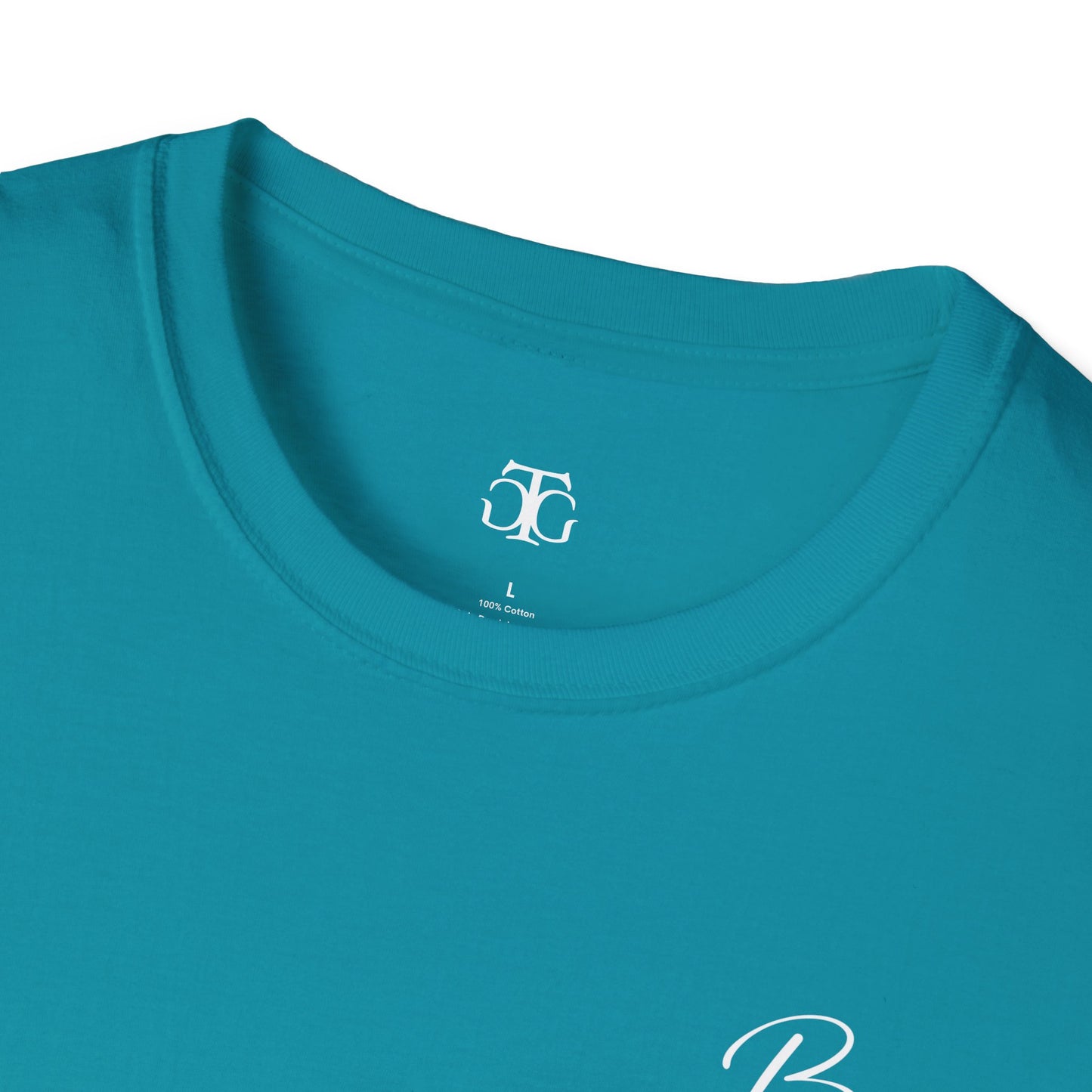 Buntes Valentinstag-T-Shirt für Paare mit KLEINEN Text „BETTER“