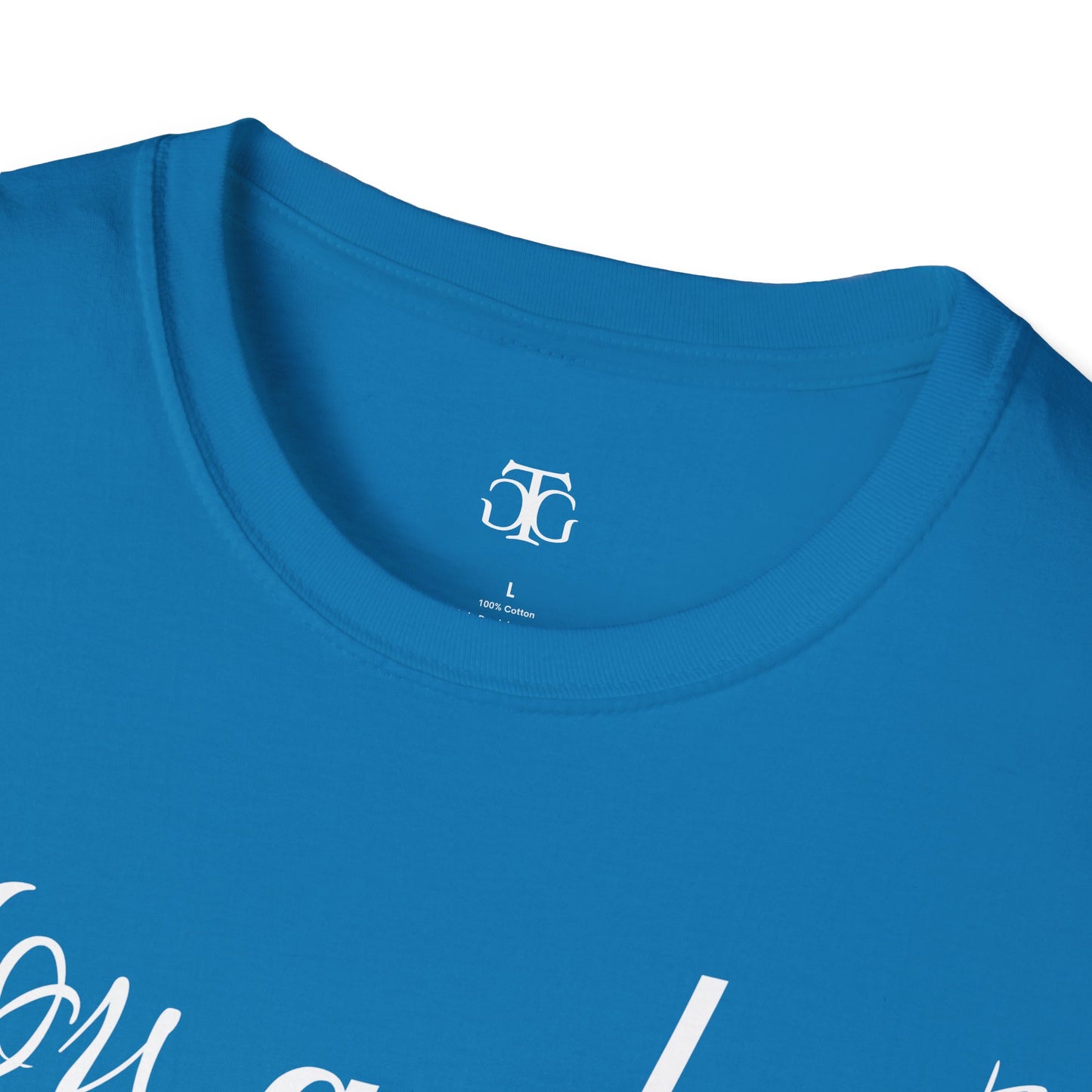 Farbenfrohes Valentinstag-T-Shirt für Paare mit einem GROSSEN Text „DU UND ICH“