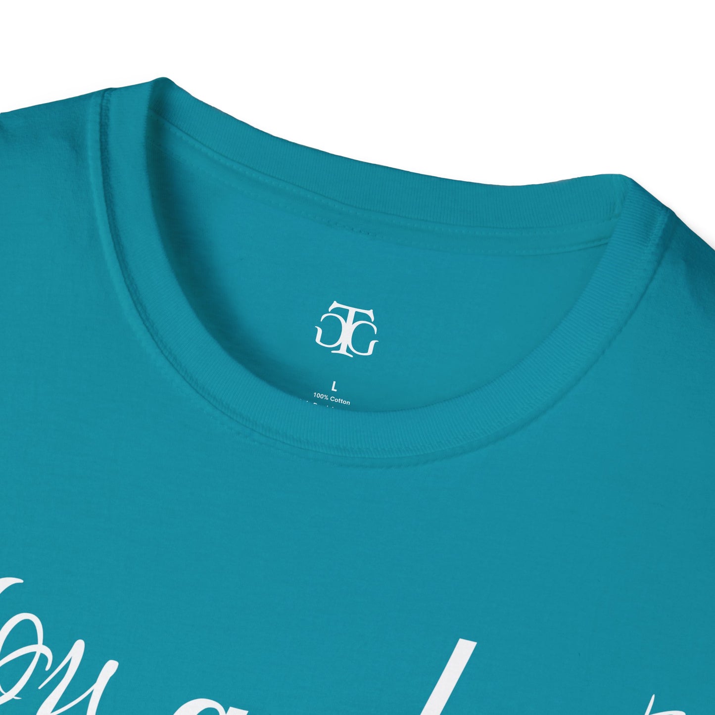 Farbenfrohes Valentinstag-T-Shirt für Paare mit einem GROSSEN Text „DU UND ICH“