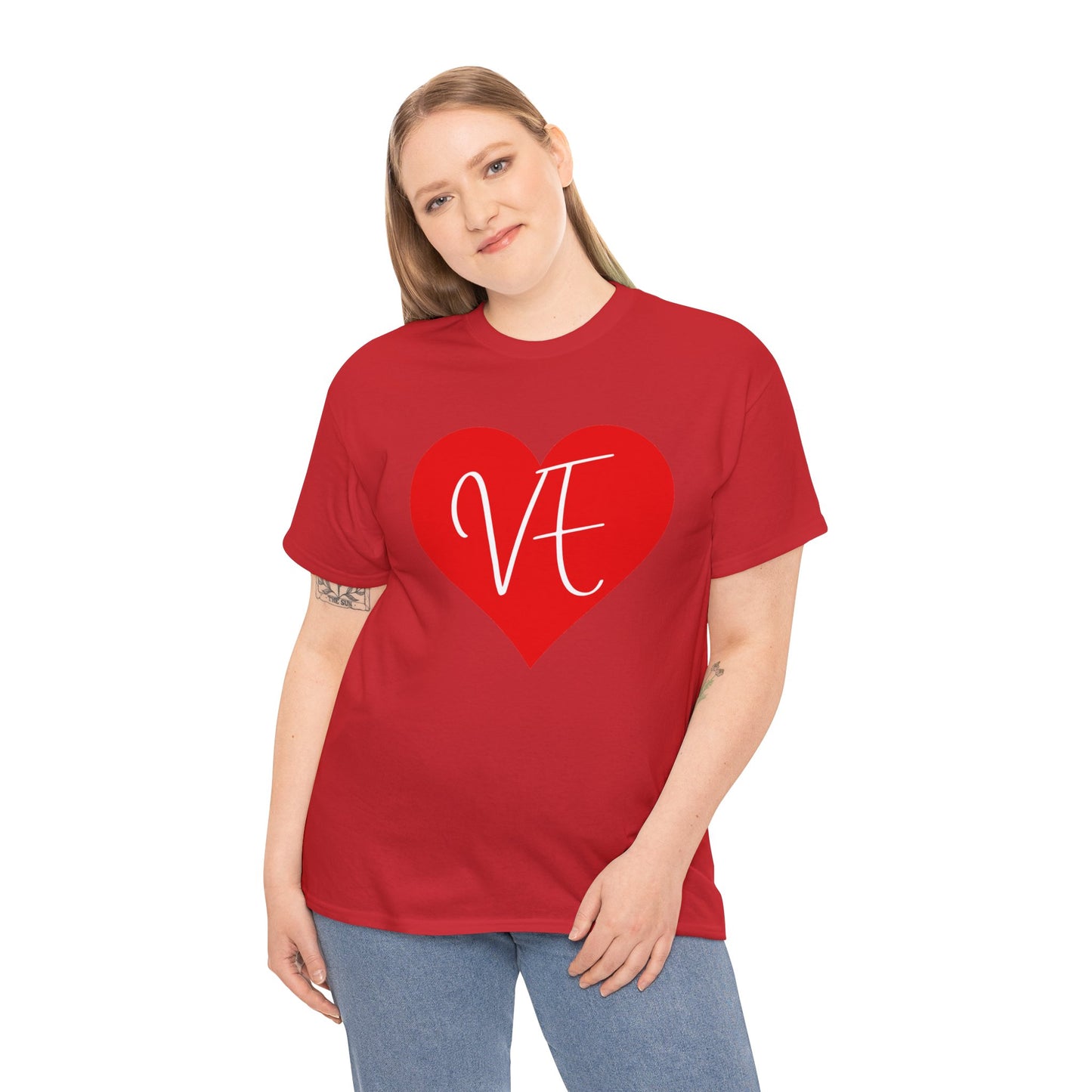 Valentinstag-Paar-T-Shirt „VE“