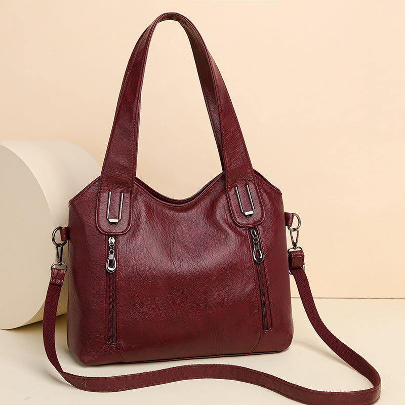 NGTG AMOR Spacious Fashion Leather Shoulder Bag