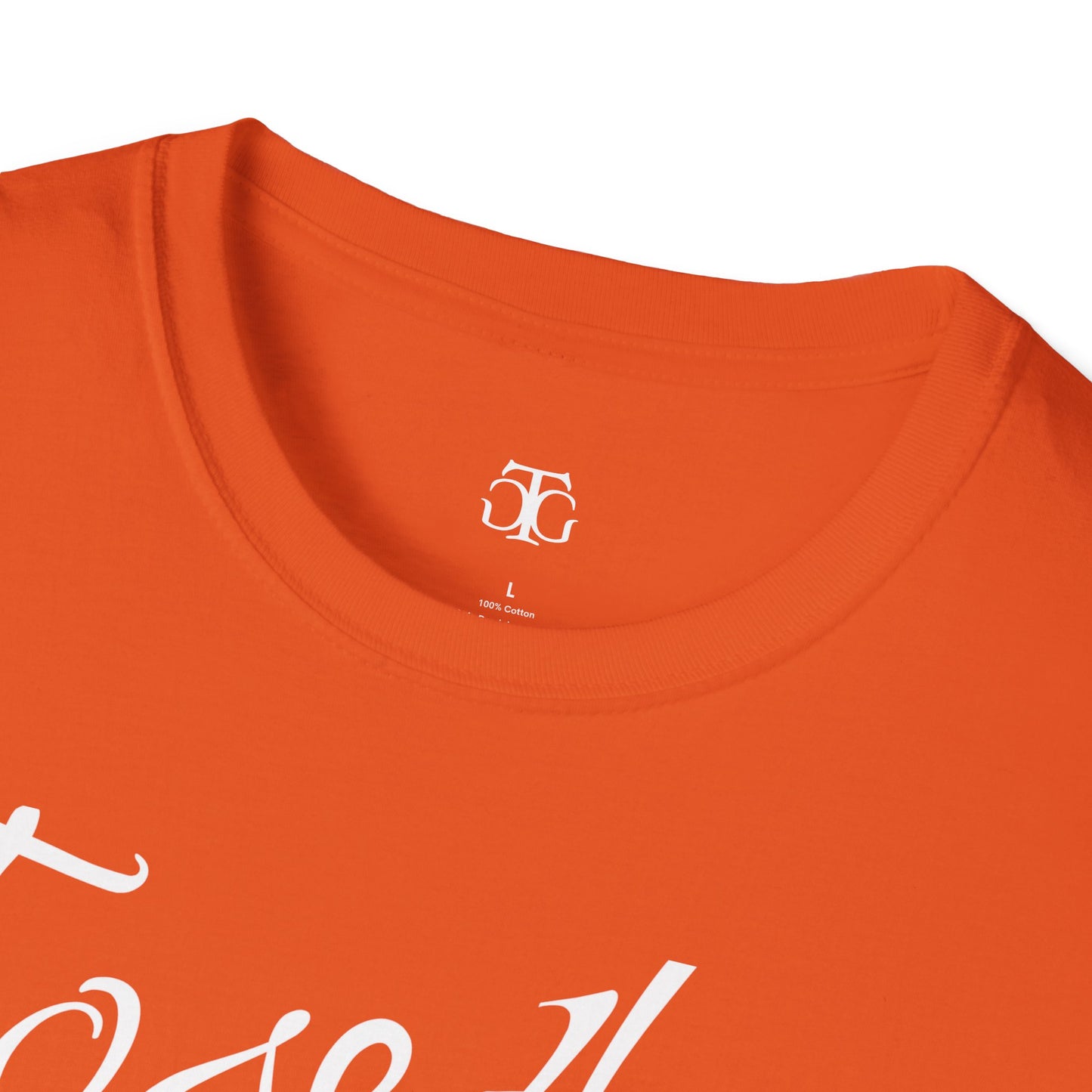 Farbenfrohes Valentinstag-T-Shirt für Paare mit großem Text „TOGETHER“