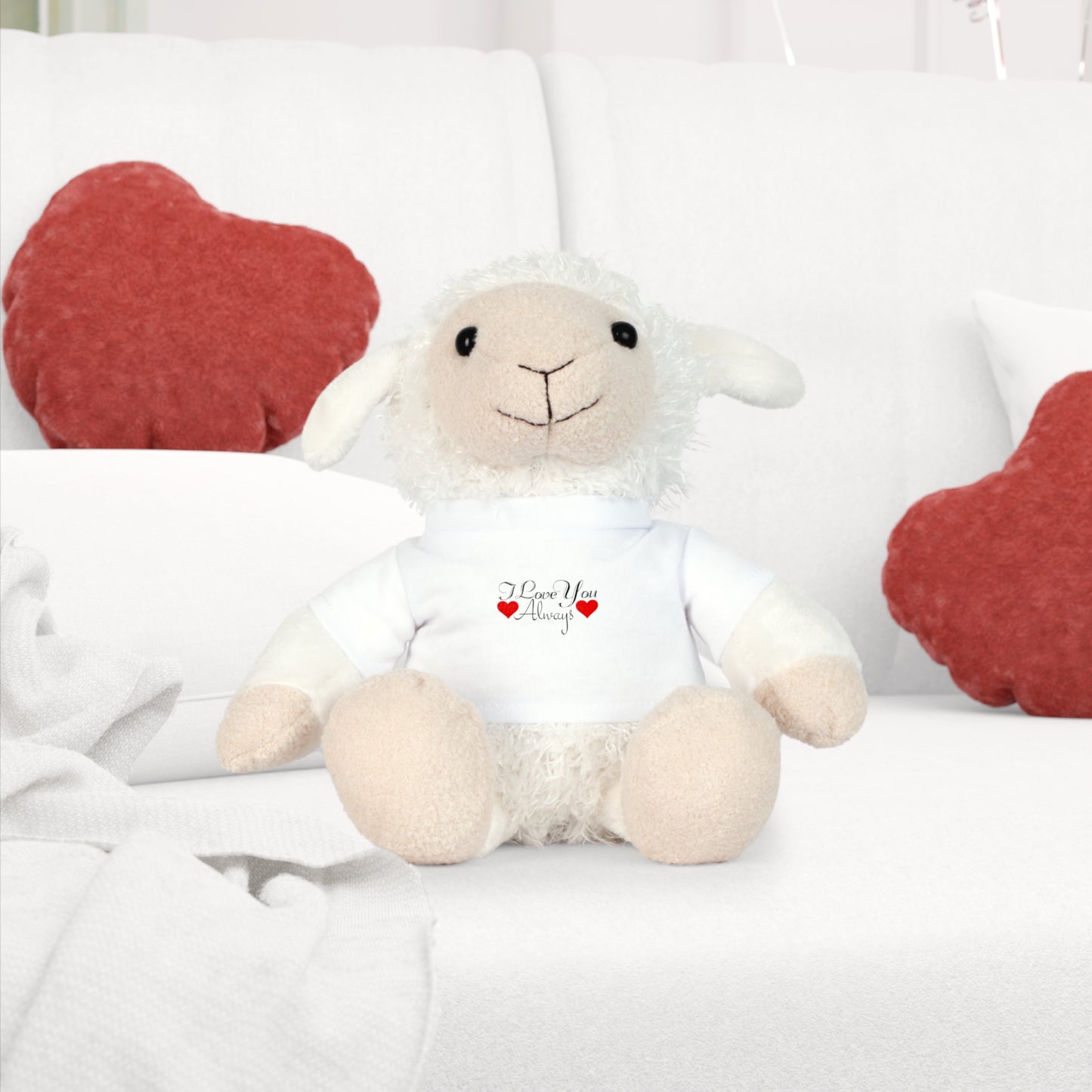 Plüschtier mit „I Love You Always“-T-Shirt zum Valentinstag