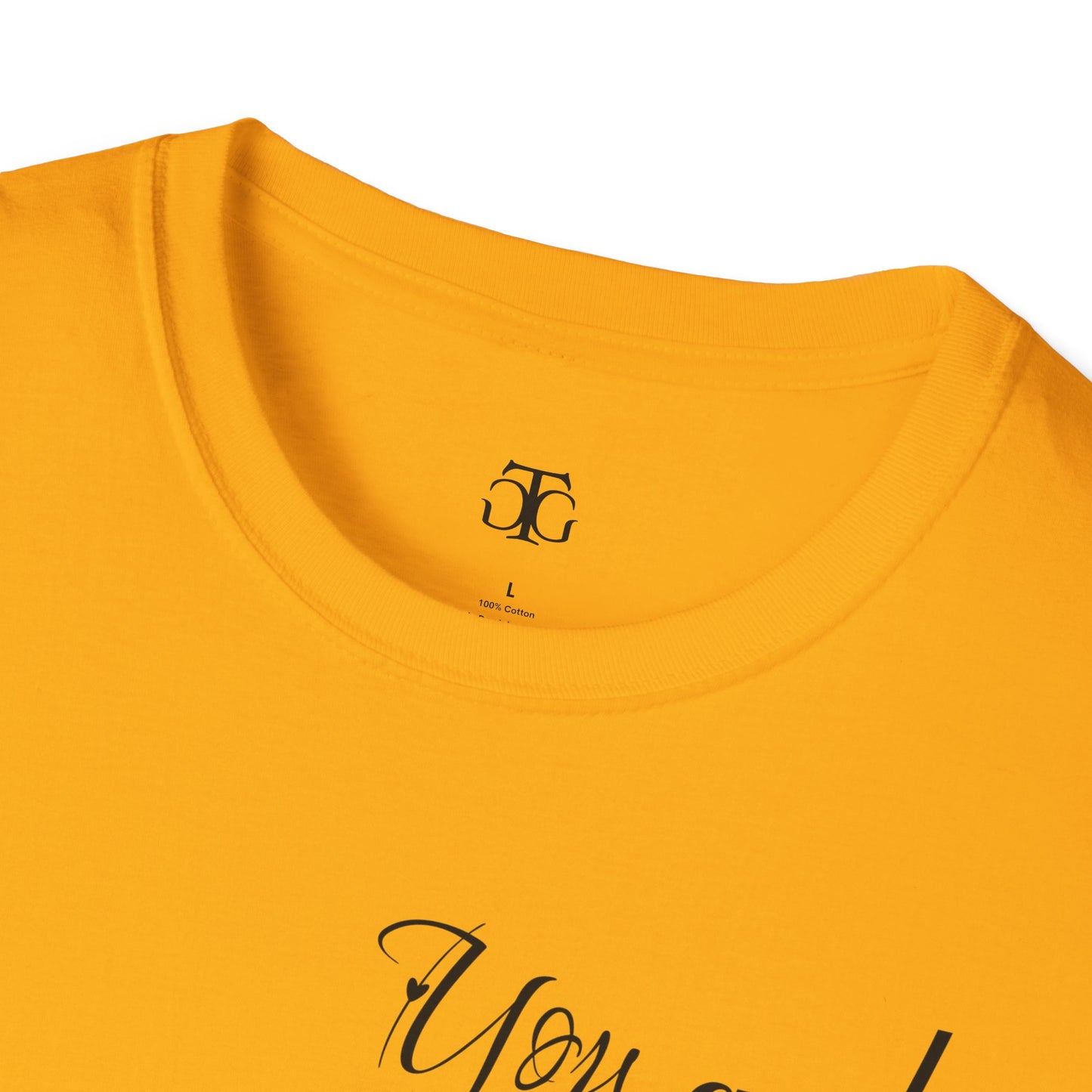 Farbenfrohes Valentinstag-T-Shirt für Paare mit KLEINEN Text „DU UND ICH“
