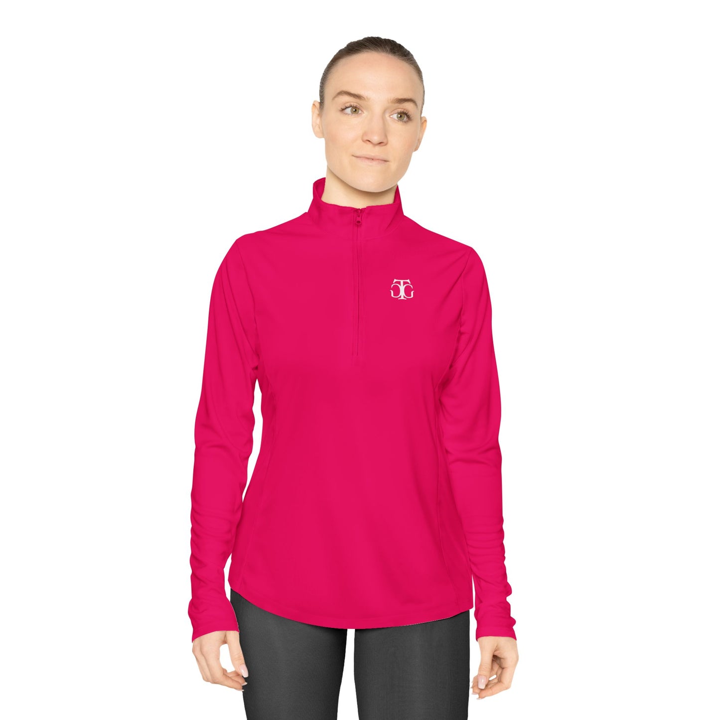 Sportpullover für Damen, Damen-Pullover mit Viertelreißverschluss, Pullover mit Reißverschluss