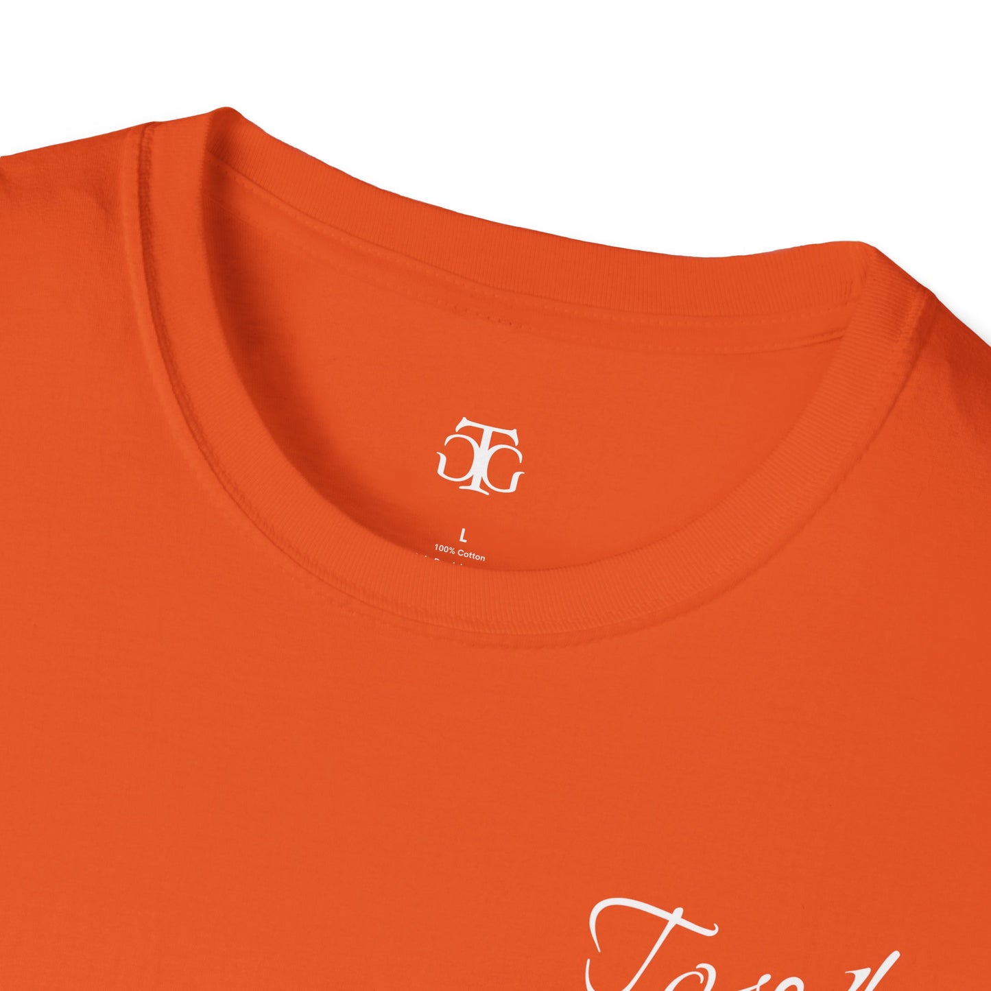 Farbenfrohes Valentinstag-T-Shirt für Paare mit KLEINEN Text „TOGETHER“