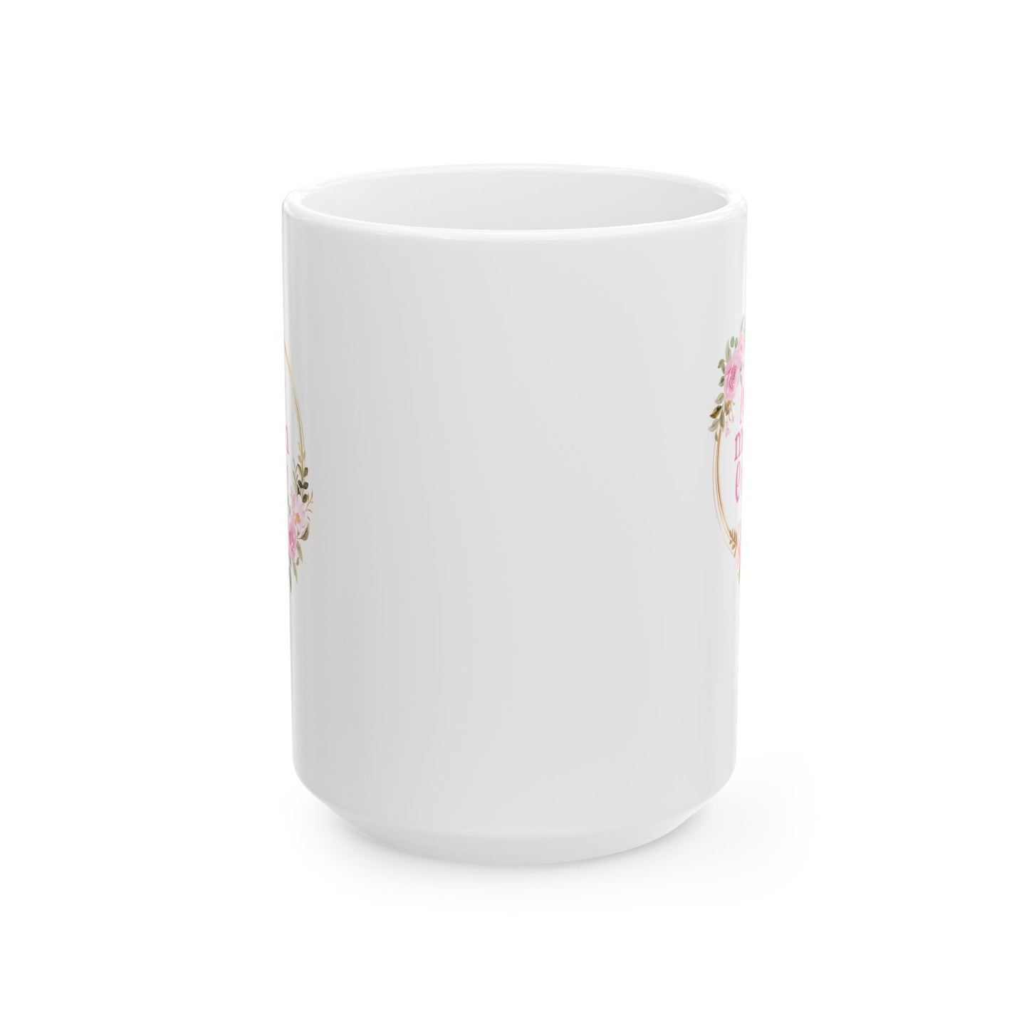 Floral Mug for Mom, Best Mom Ever White Mug