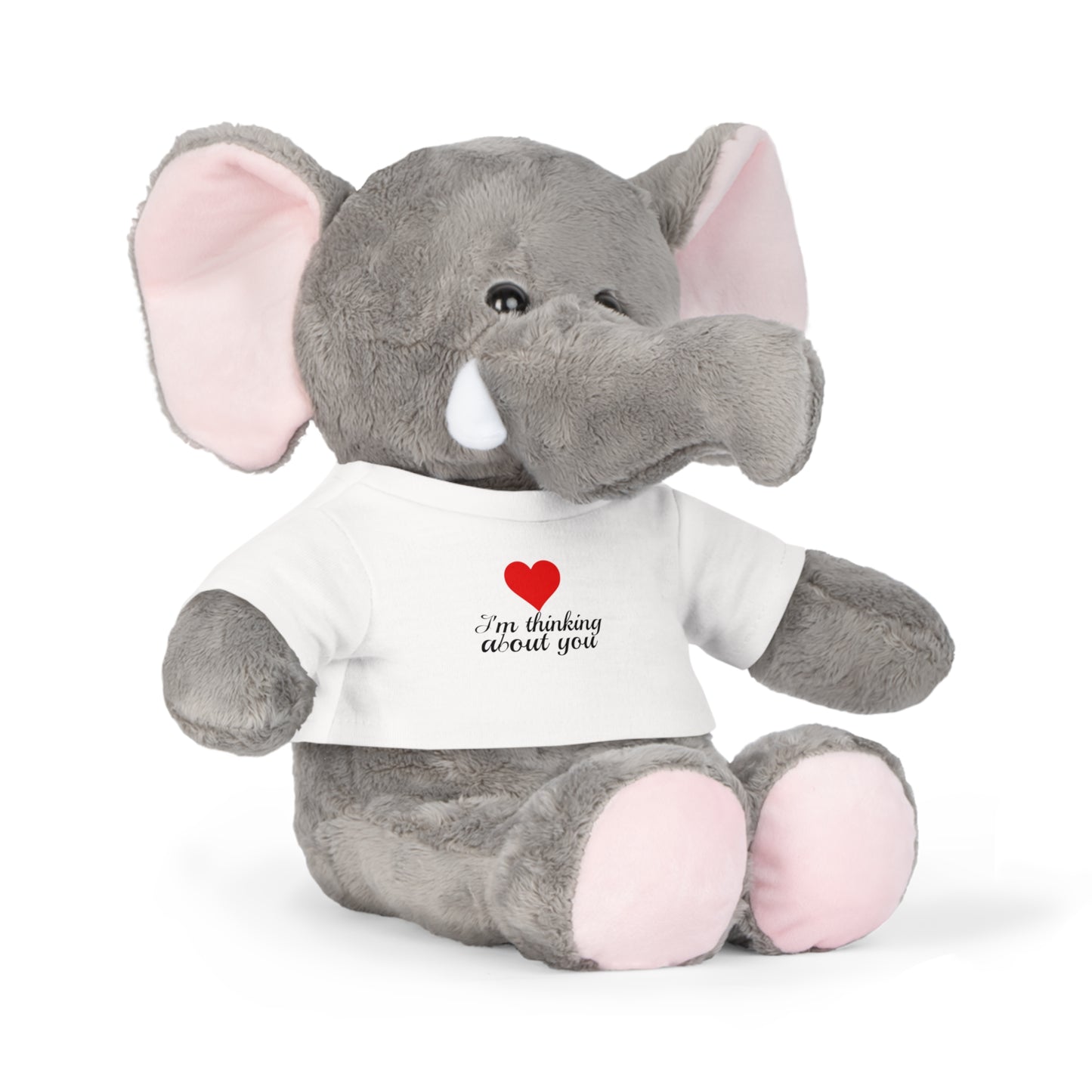 Stuffed Toy "I'm Thinking About You" for Valentine's Day or Anniversary, Gift for Girlfriend, Plush Toy, Plushies