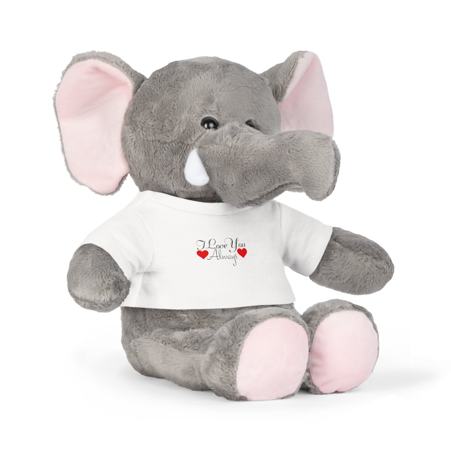 Plüschtier mit „I Love You Always“-T-Shirt zum Valentinstag