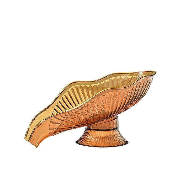 NGTG LUXX Leaf-Shaped Easy-to-Clean Bath Soap Dish